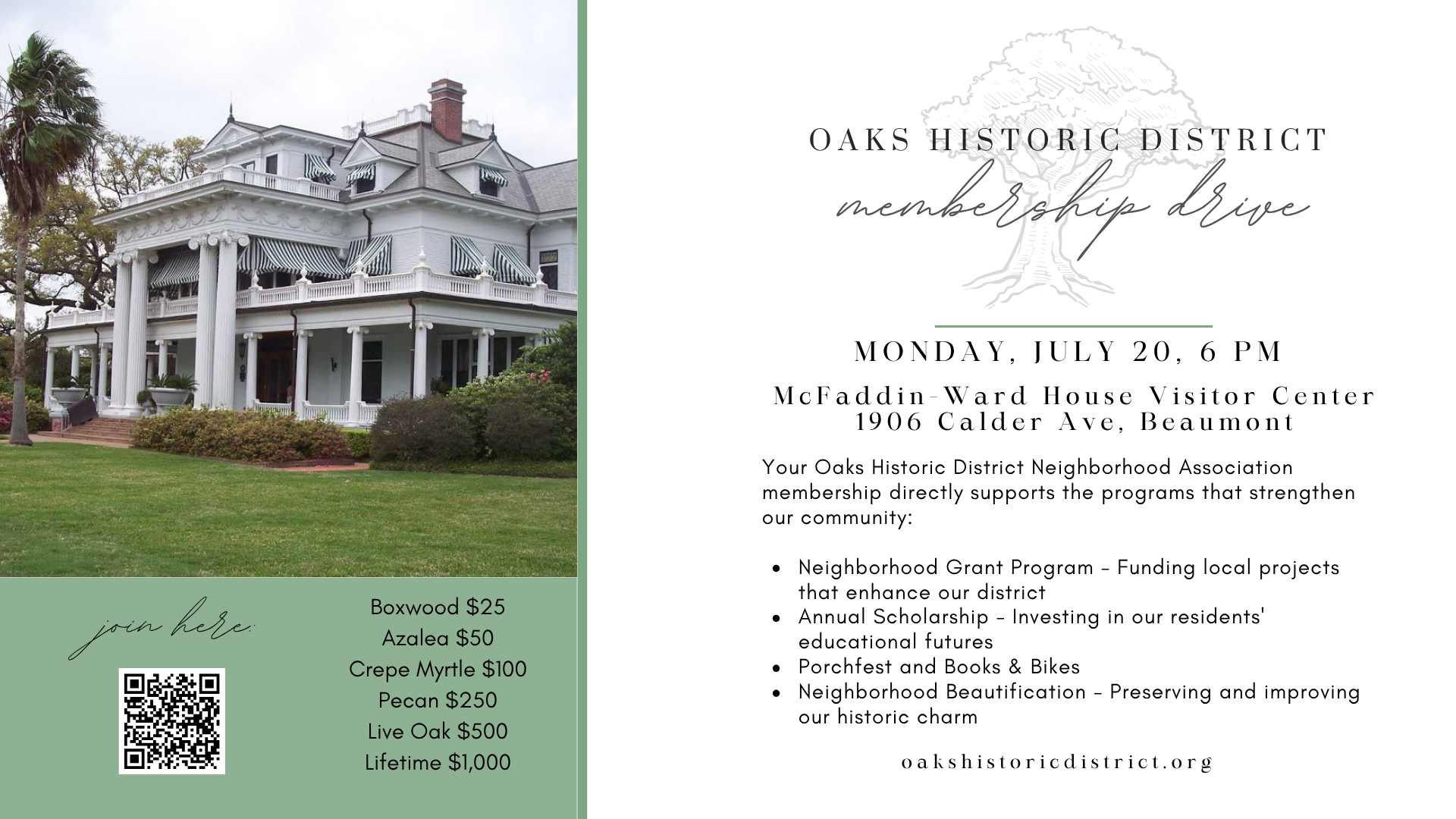 OHD Membership Drive
