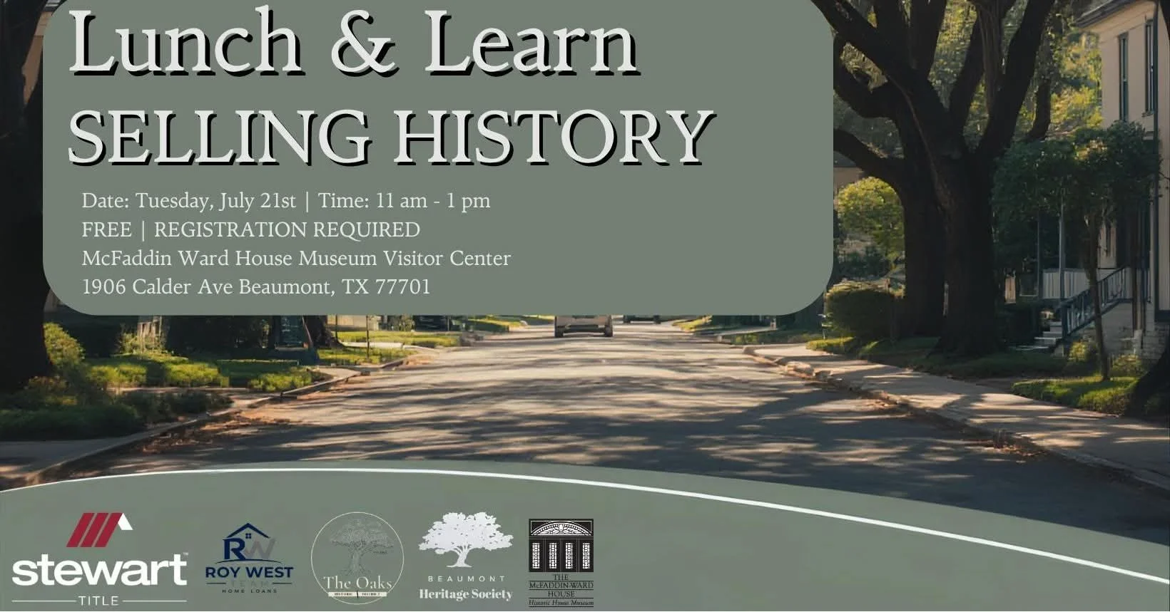 FREE Lunch & Learn: Selling History