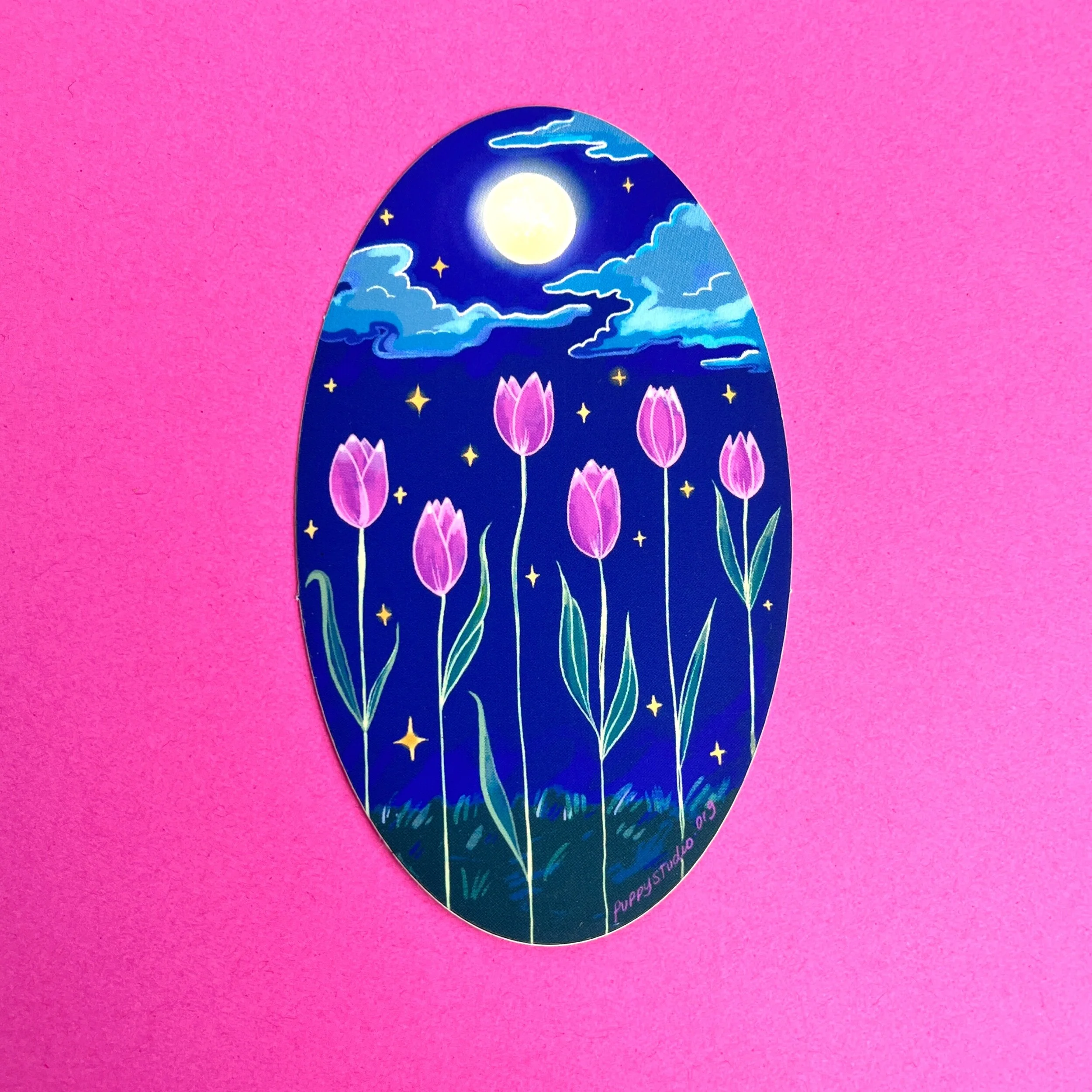 Goodnight Tulips - Sticker