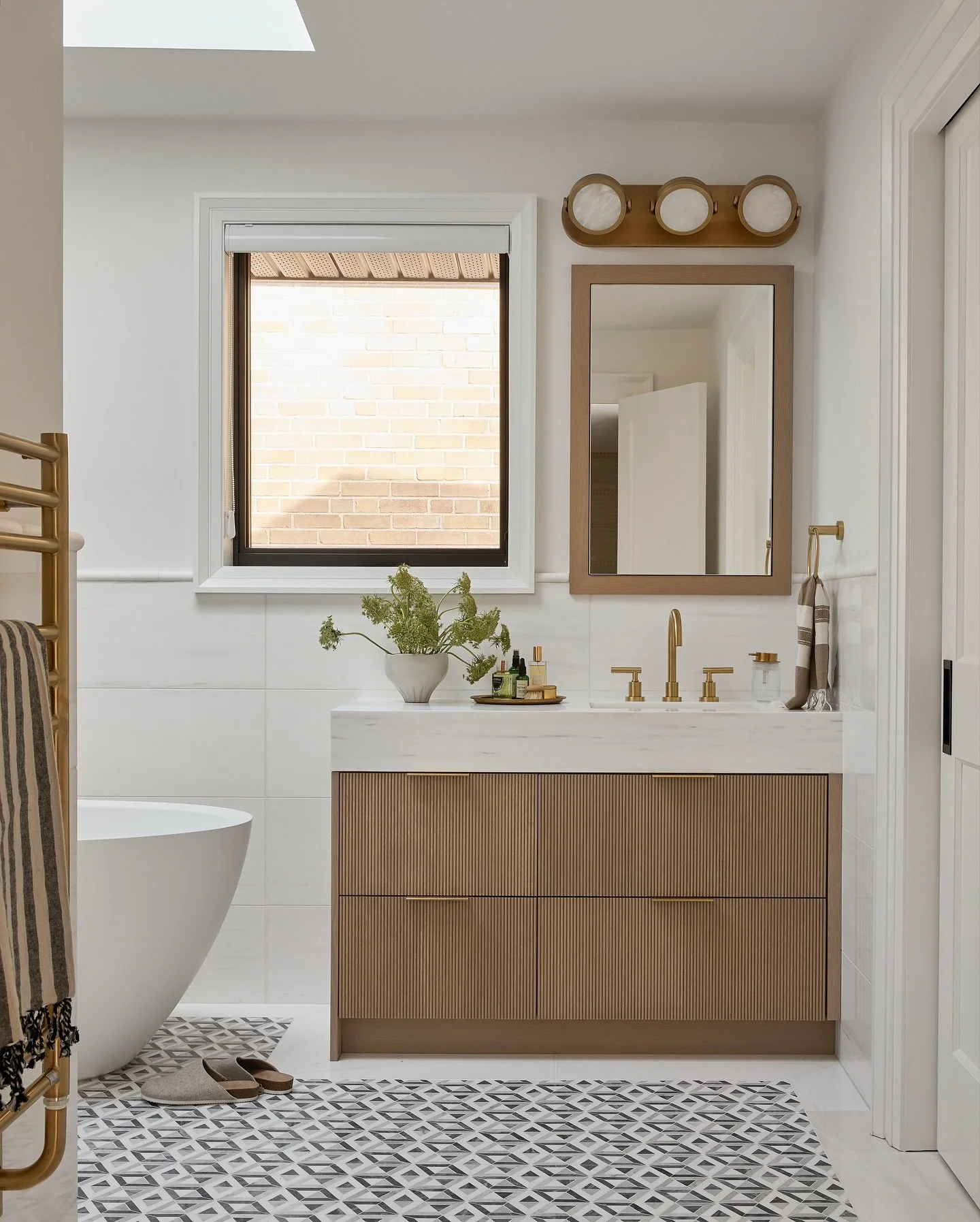 Tailored. Bold. Unique. 

I&rsquo;ll love this bathroom forever. 

Designed by me @debra_salmoni
