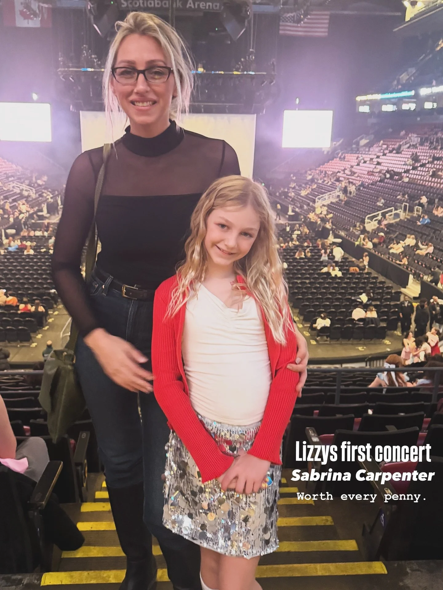 Last night was Lizzy&rsquo;s first concert EVER! 

Which is obviously our first concert together. 

Nothing short of magical ✨ 🎶 💃 

A night we will always remember. 

Don&rsquo;t keep waiting for the perfect time- it doesnt exist. 

The perfect ti