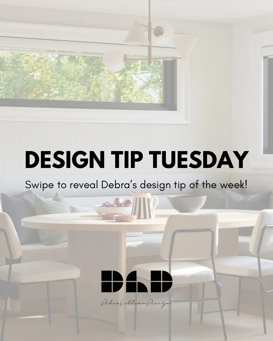 It&rsquo;s Design Tip Tuesday - Swipe to reveal
my design tip of the week!

Designed by DebraLillianDesign @debra_salmoni 

#debralilliandesign #interiordesign #designtips