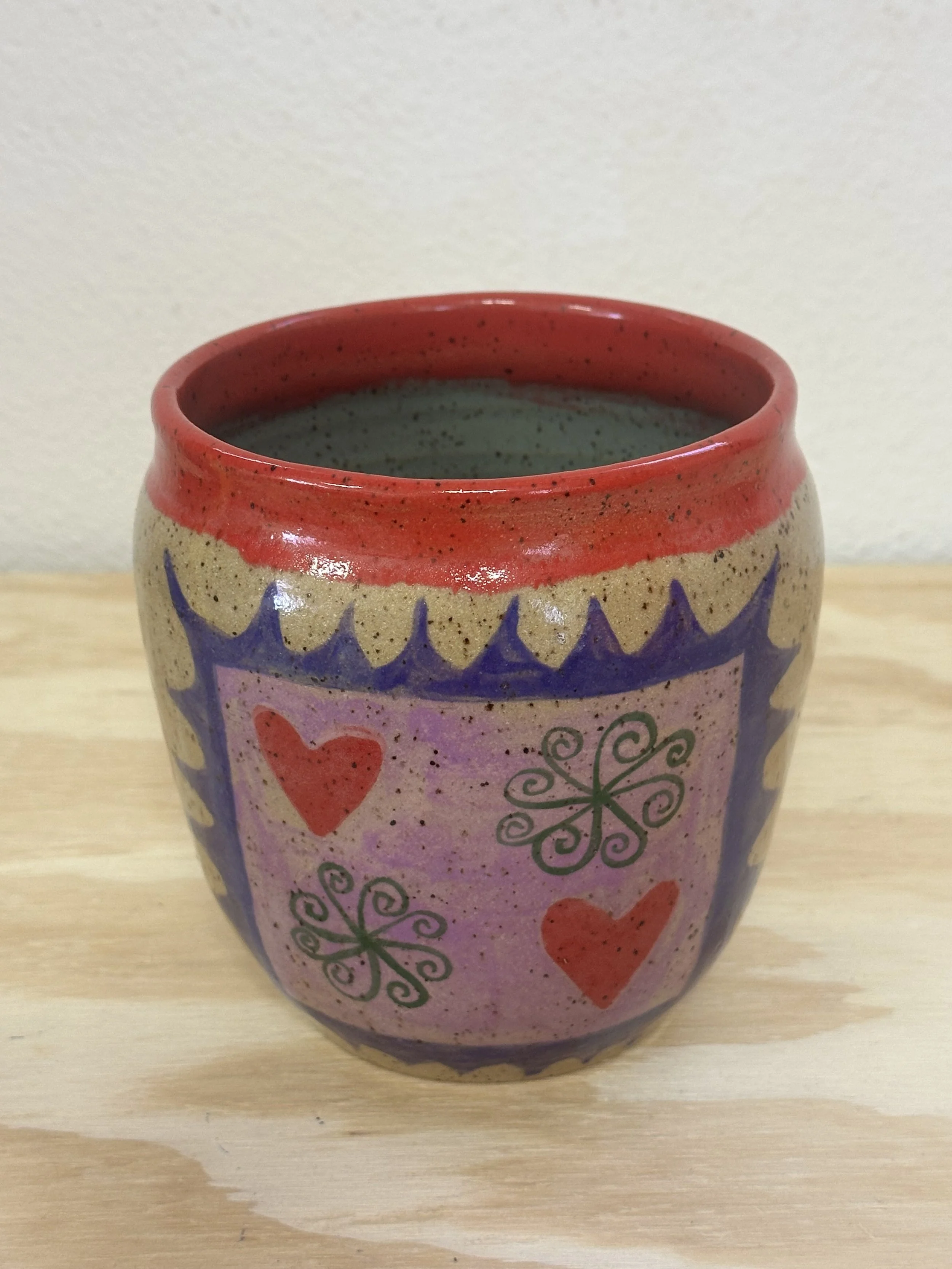 spike heart full of love vase