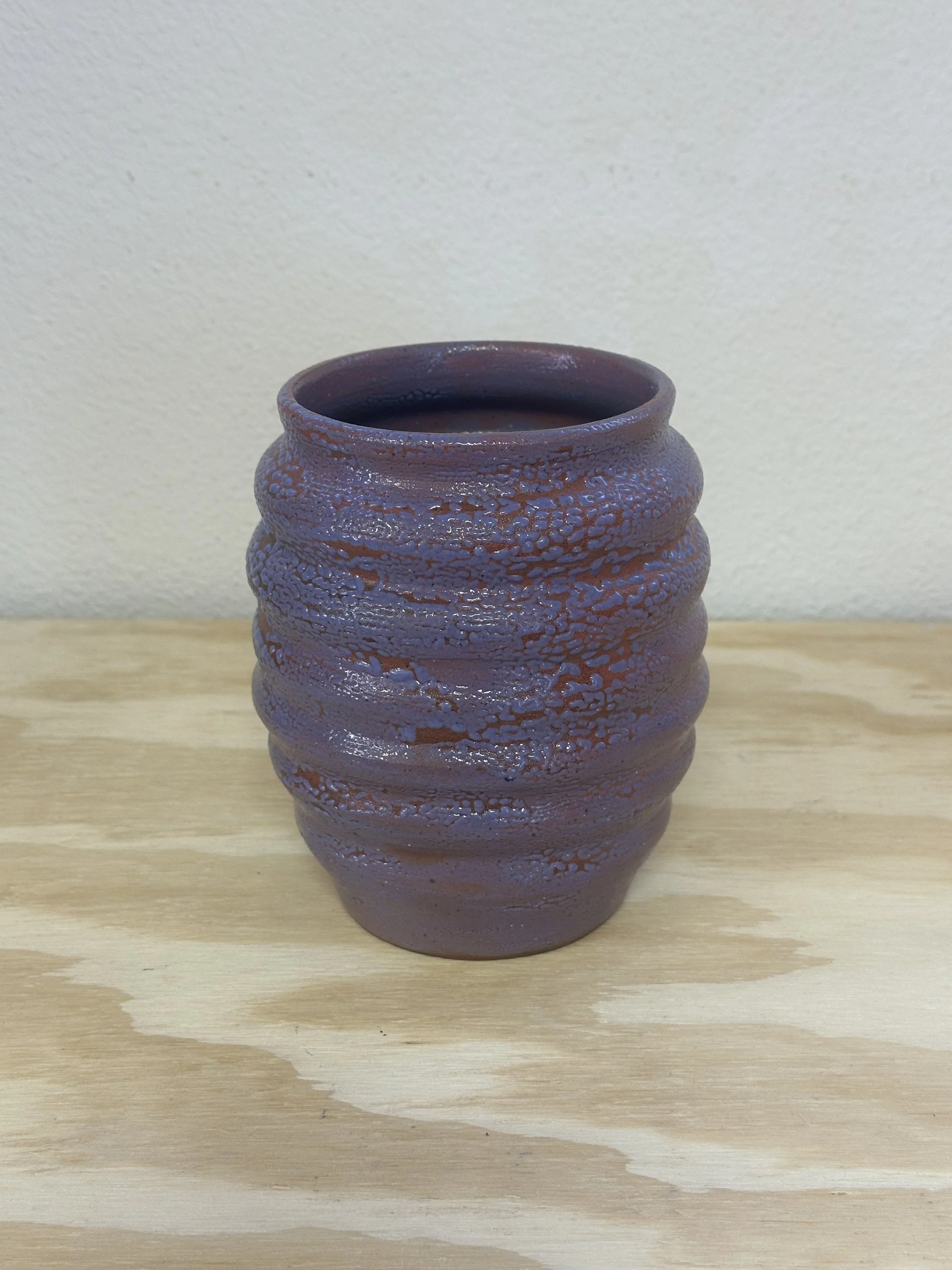 brown and purple craze vase