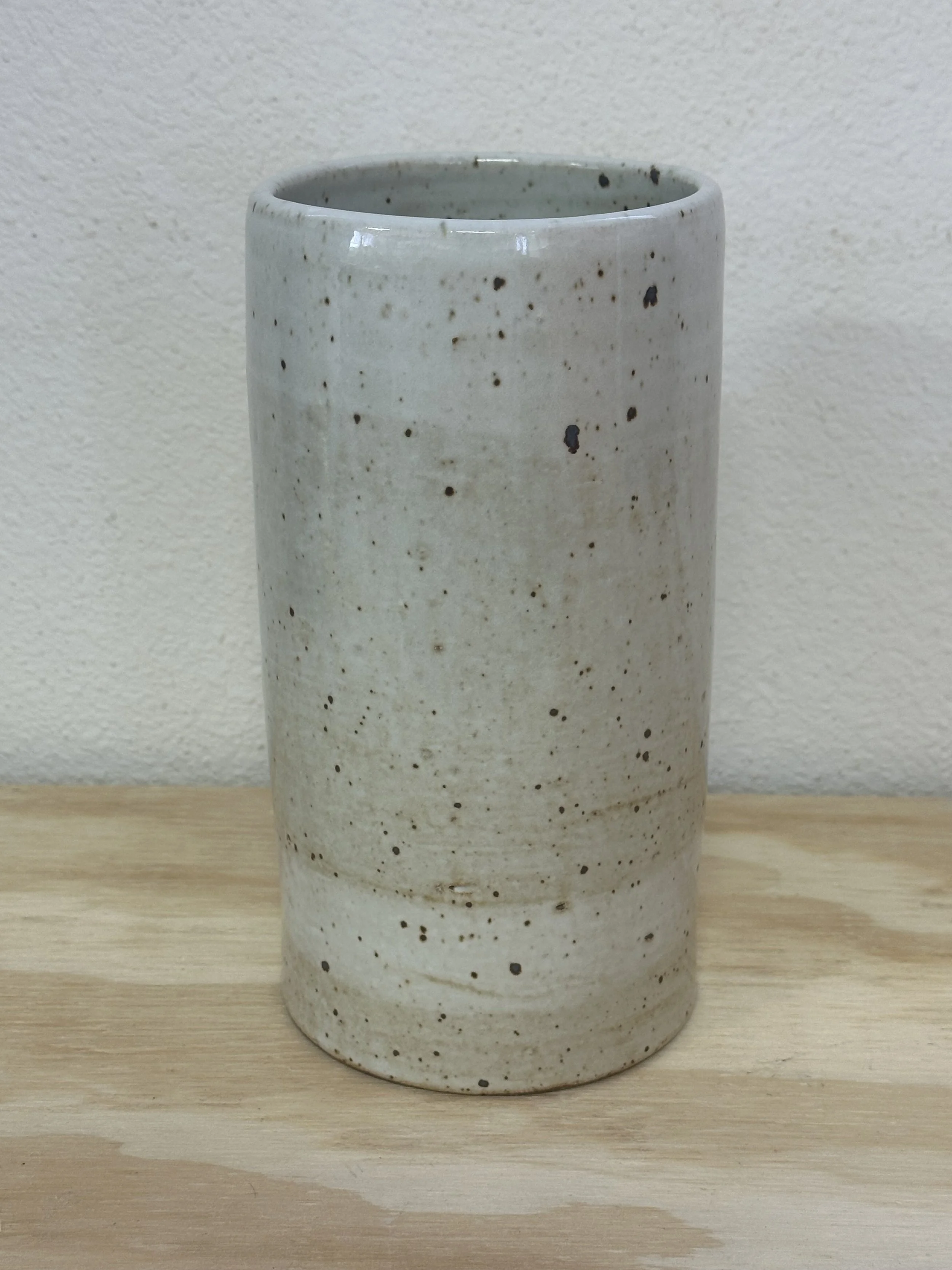 simple white cylinder vase