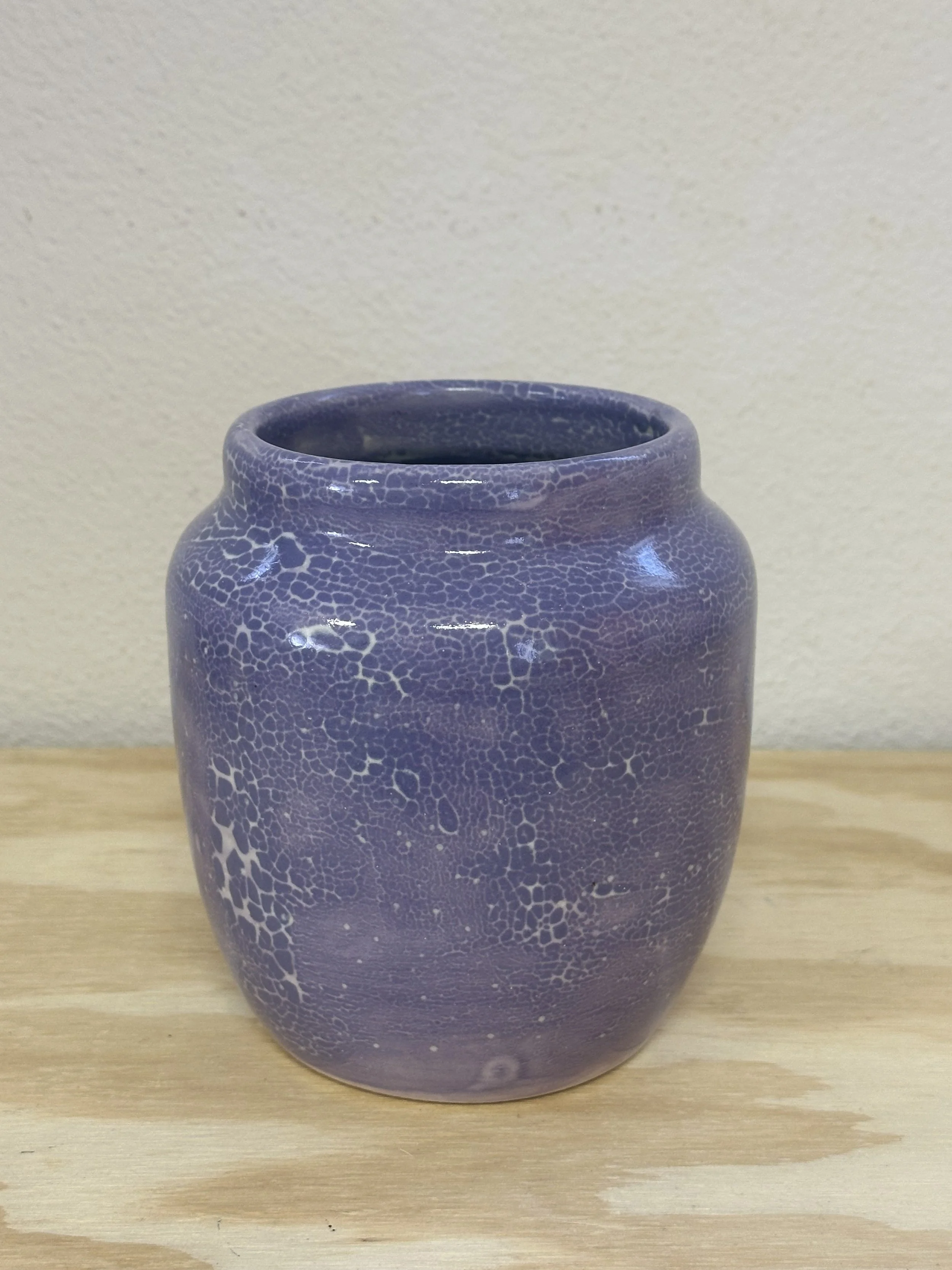 white and lavender craze vase