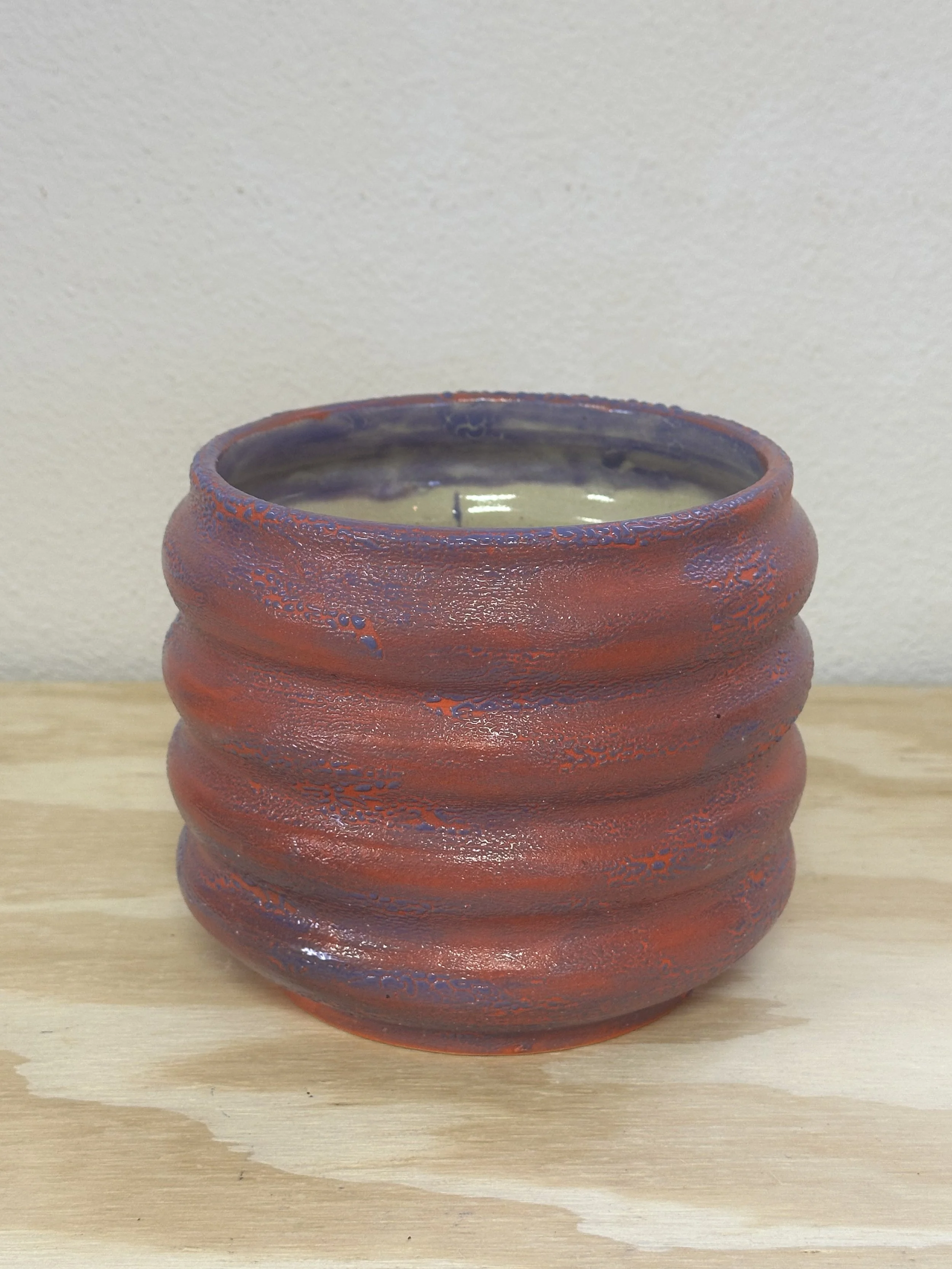 orange and purple craze vase
