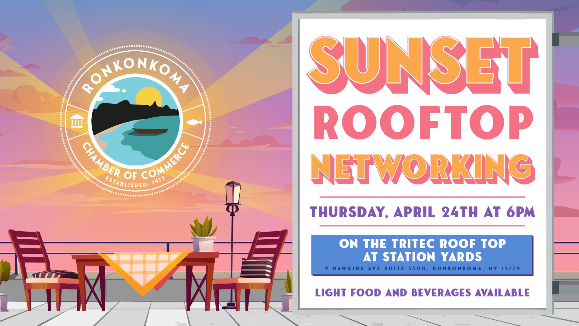 Sunset Rooftop Networking — Ronkonkoma Chamber of Commerce