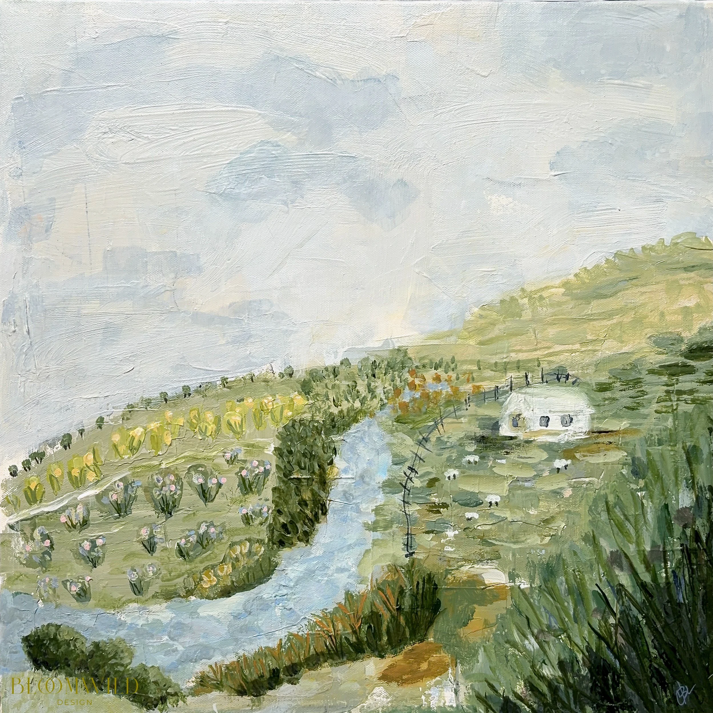 Meadowlight  Landscape 20x20
