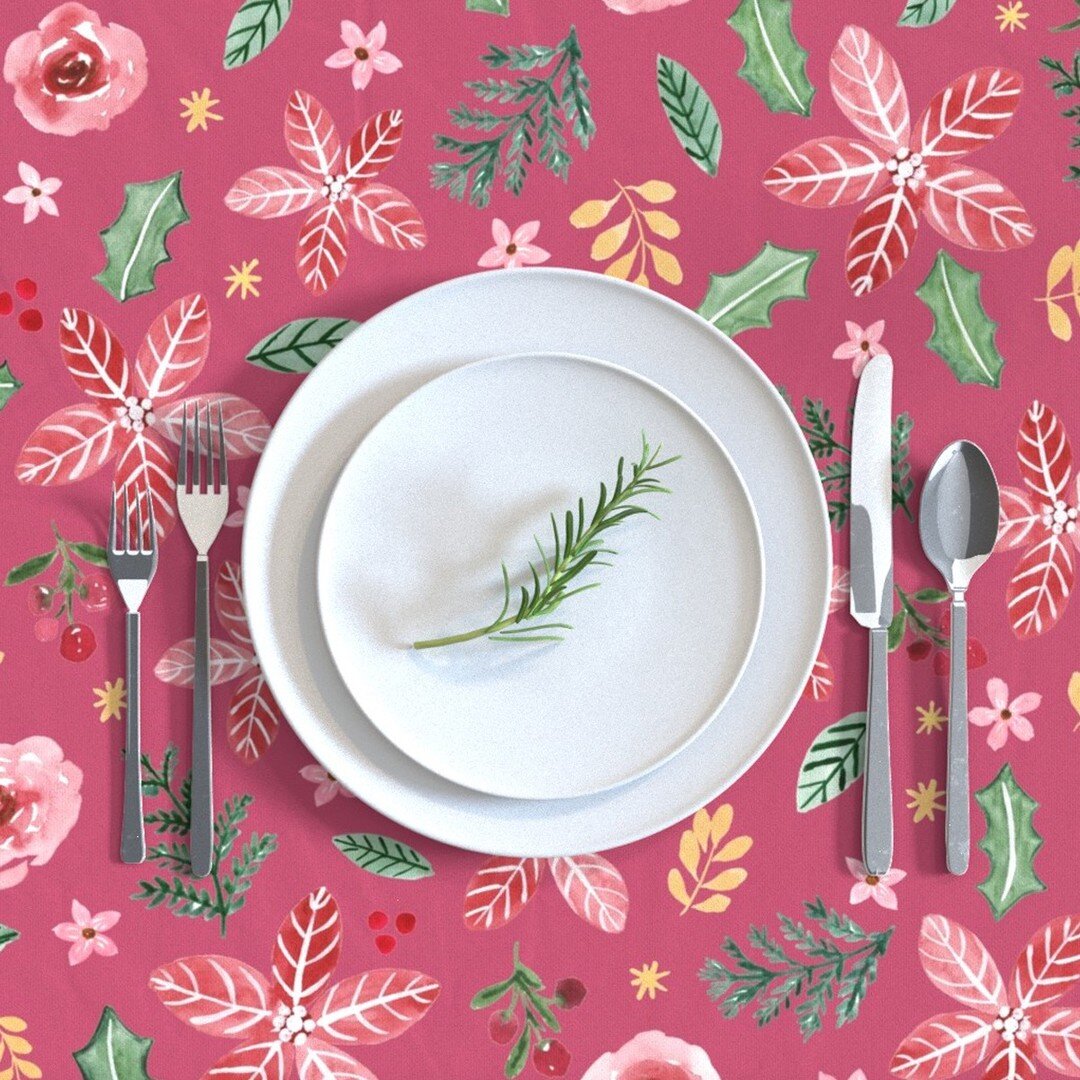 It's never too soon to start decorating for the Holidays! Order your tablecloth, placemats or even bedding today, from our Spoonflower shop, link in bio .
.
.
.
.
.
.
.
.
#christmasdecor #christmastablecloth #christmasplacemat #christmasbedding #wate