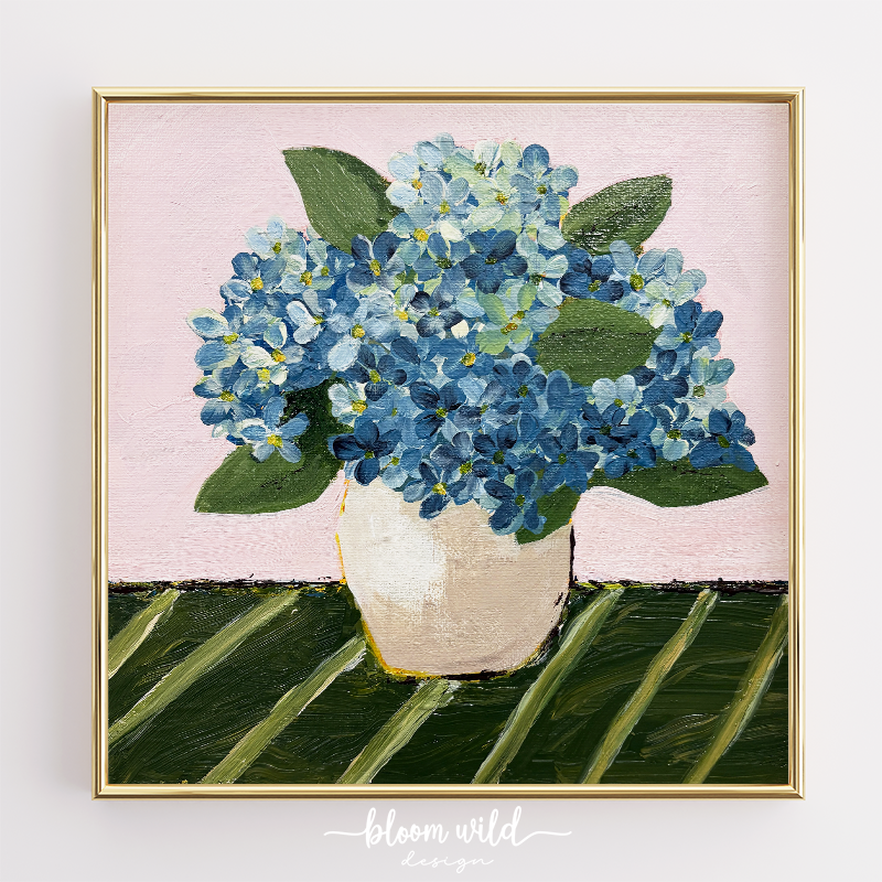 Aurelia Hydrangea Floral - Print