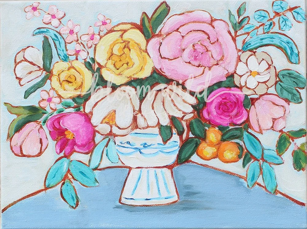 Louise Floral Still Life Original Art