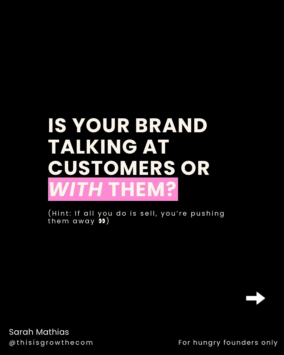 Me me me marketing 🤢 I hate it&hellip;and so do your customers. 

It really is time to shake things up if this is you ⬆️