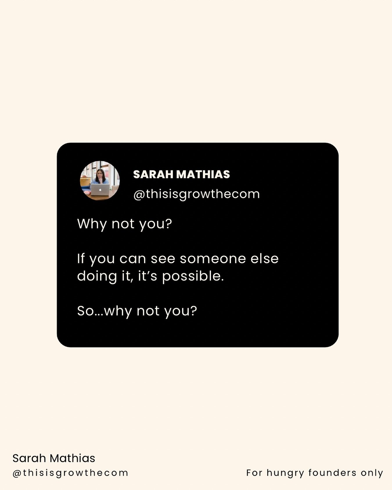 This has always been my vibe ⬆️ 

You&rsquo;re not inventing the wheel here and you&rsquo;re not splitting an atom. Let&rsquo;s have it right, you&rsquo;re running a business. 

It&rsquo;s possible, it&rsquo;s been done extremely successfully for a l