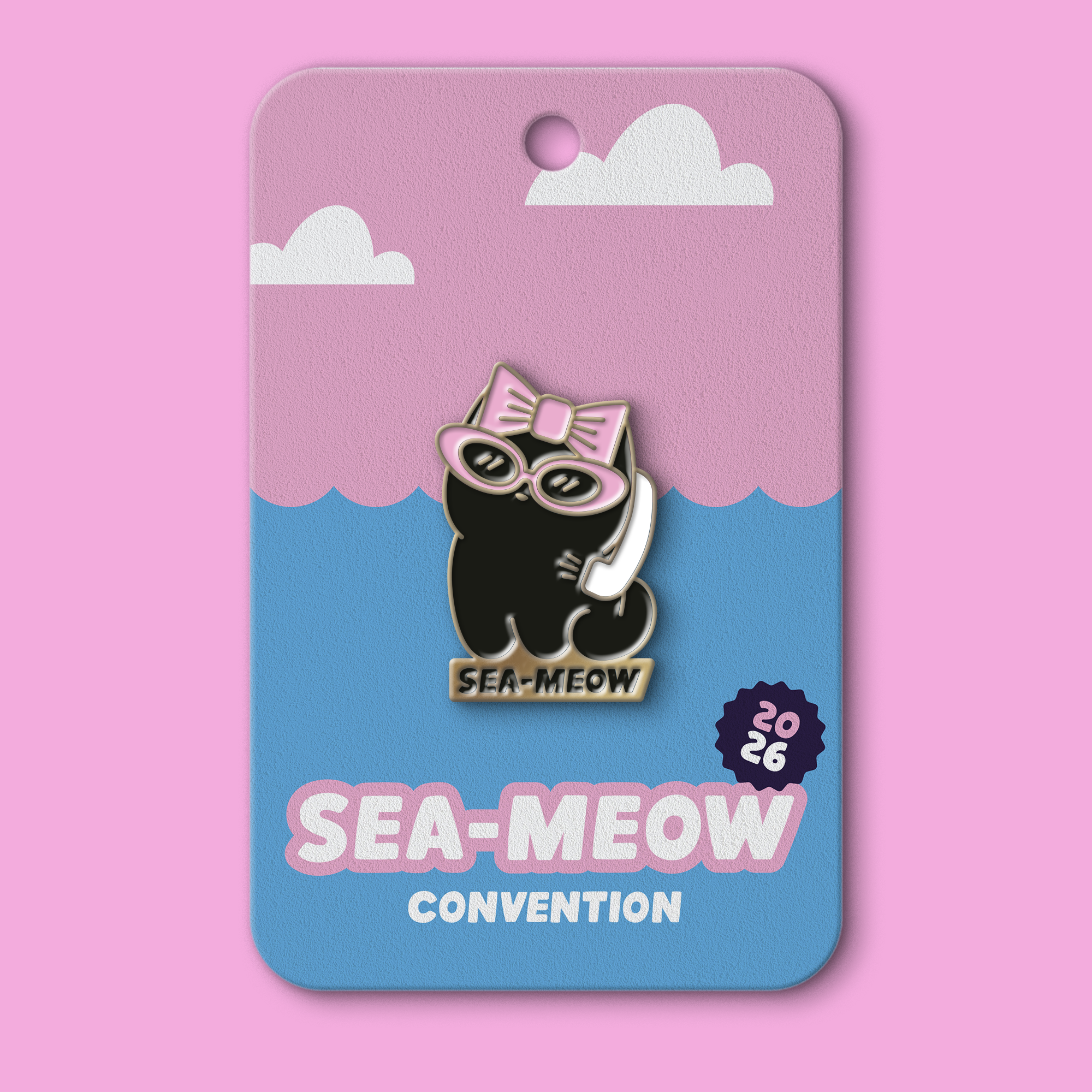 Cat Call Enamel Pin