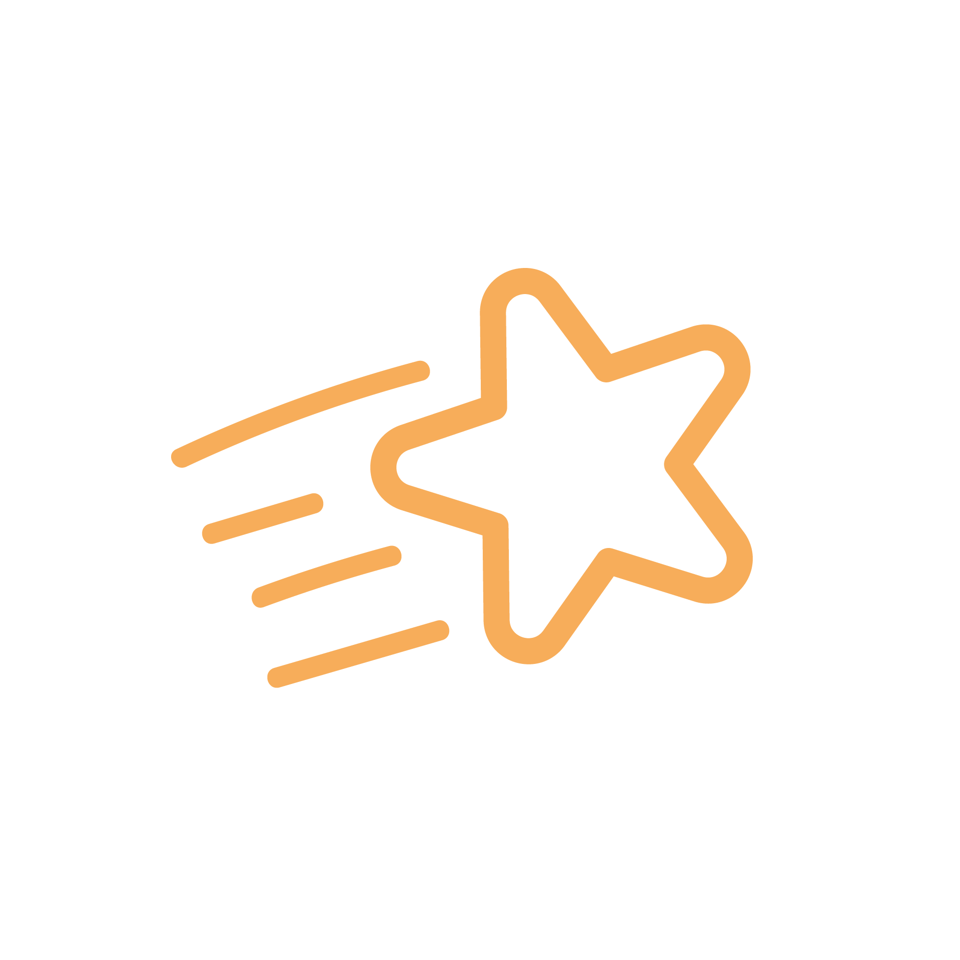 Shooting star icon