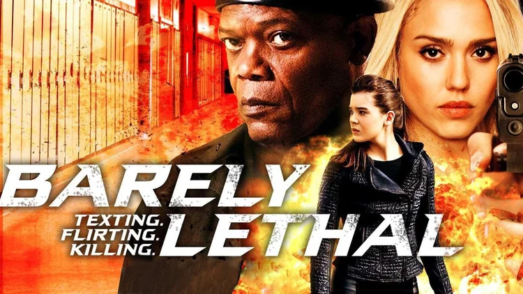 Barely Lethal (2015) action comedy film starring Hailee Steinfeld, Jessica Alba, Samuel L. Jackson - associate producer Dale Tanguay, Carbon Arc Media - distributed by A24