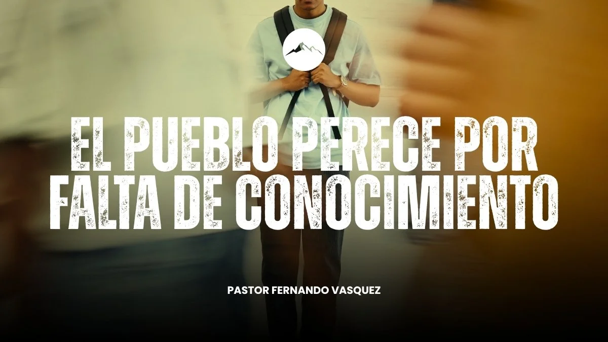 El Pueblo Perece Por Falta De Conocimiento