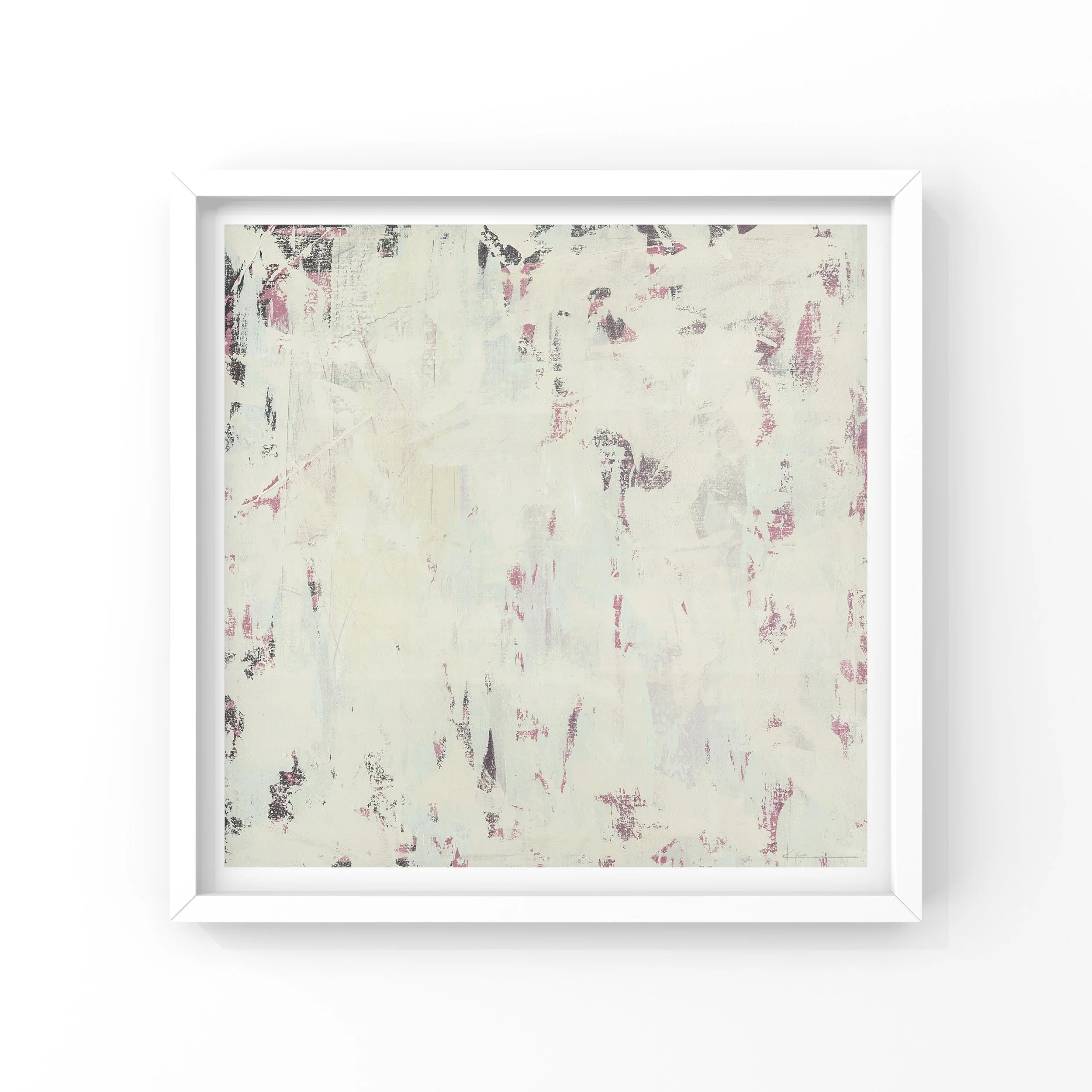 Abstract art print, Sonder by KYCO, Fragment Collection, bold colours and textured abstraction, contemporary fine art for modern interiors.