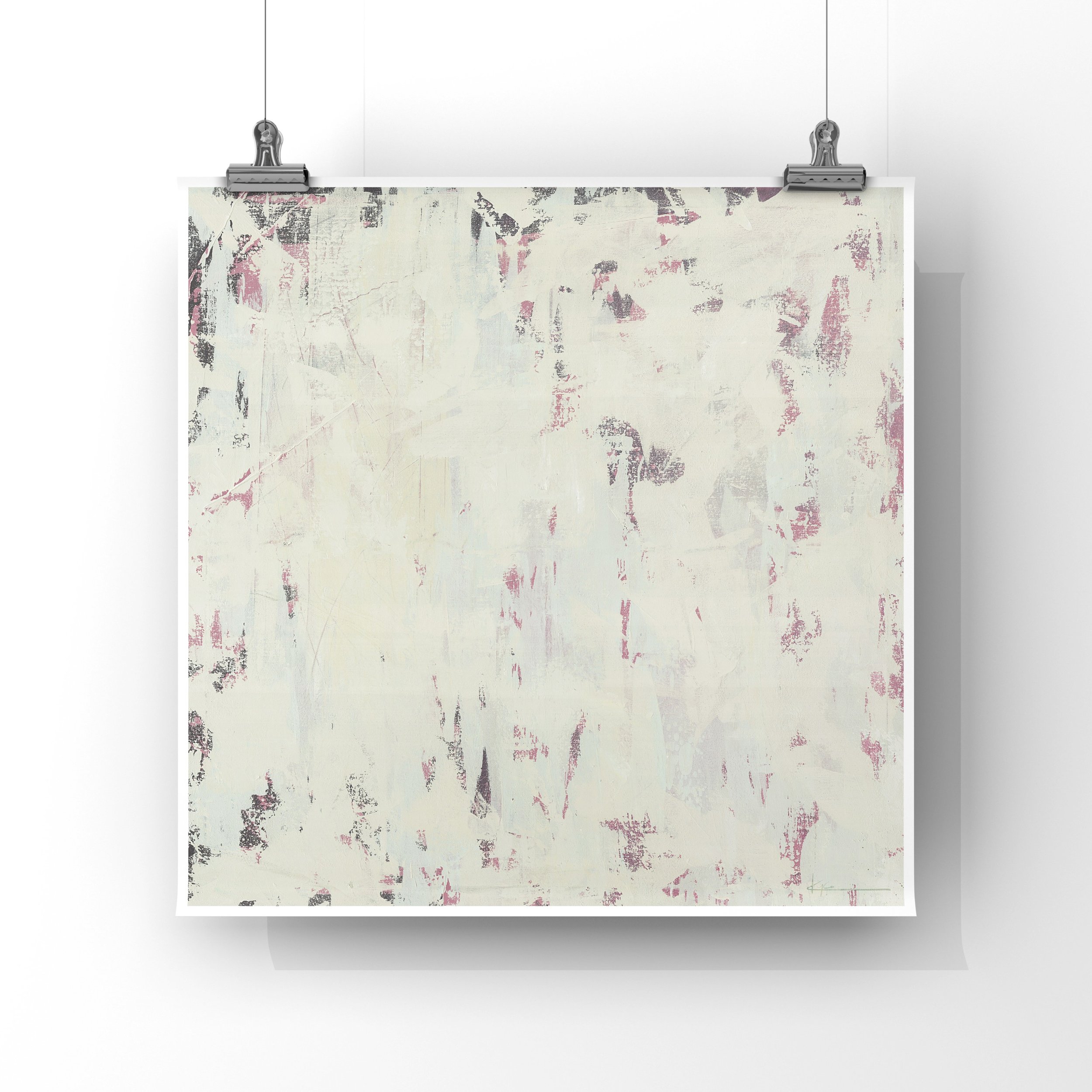 Abstract art print, Sonder by KYCO, Fragment Collection, bold colours and textured abstraction, contemporary fine art for modern interiors.