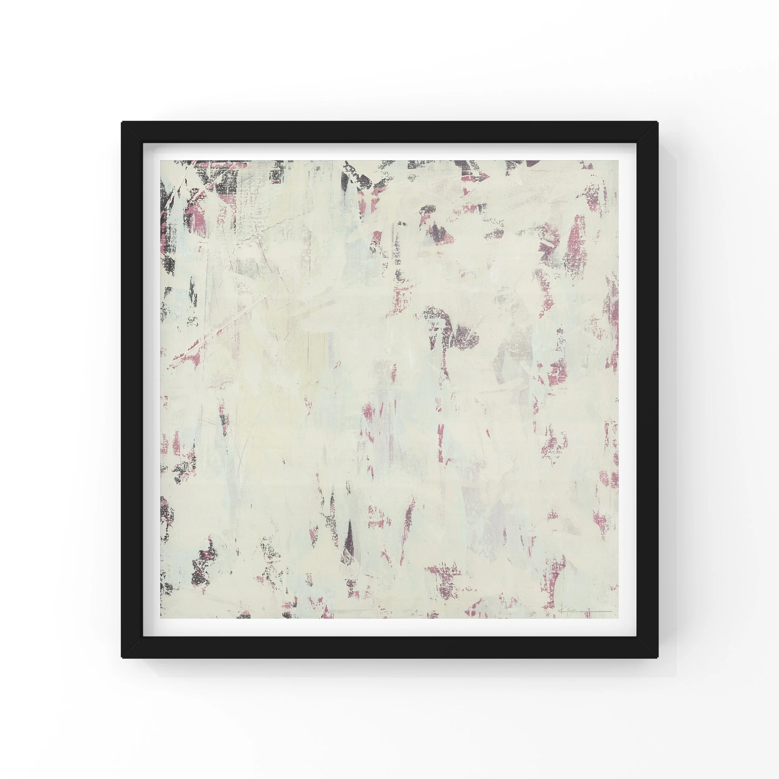 Abstract art print, Sonder by KYCO, Fragment Collection, bold colours and textured abstraction, contemporary fine art for modern interiors.