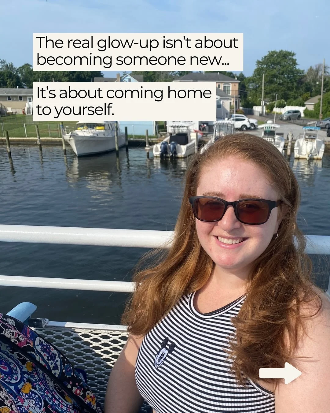 The real glow-up doesn&rsquo;t happen in the mirror!
 It happens when you start peeling away all the layers of who you were told to be, and meet the version of you that&rsquo;s been there all along.

For me, that&rsquo;s looked like: 🌱 Unlearning th