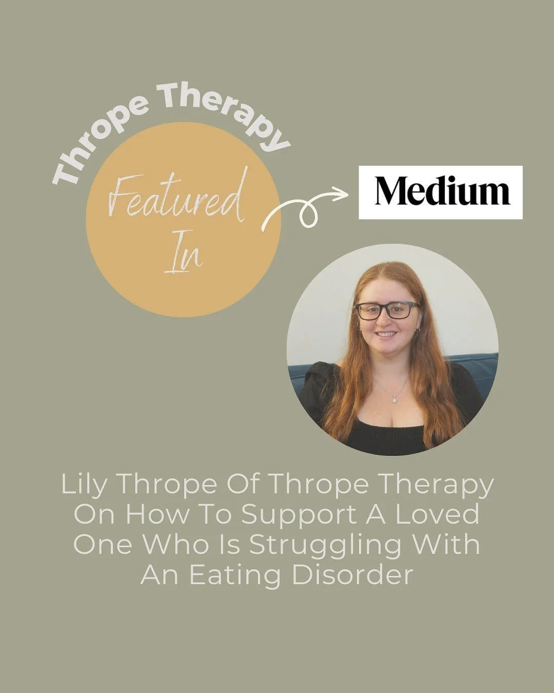 Thank you @medium for featuring me in this article! 

I shared some of my insights about how to support loved ones who are struggling with an eating disorder:

💡Why eating disorders are psychiatric illnesses, not a choice. 💡How diet culture and soc