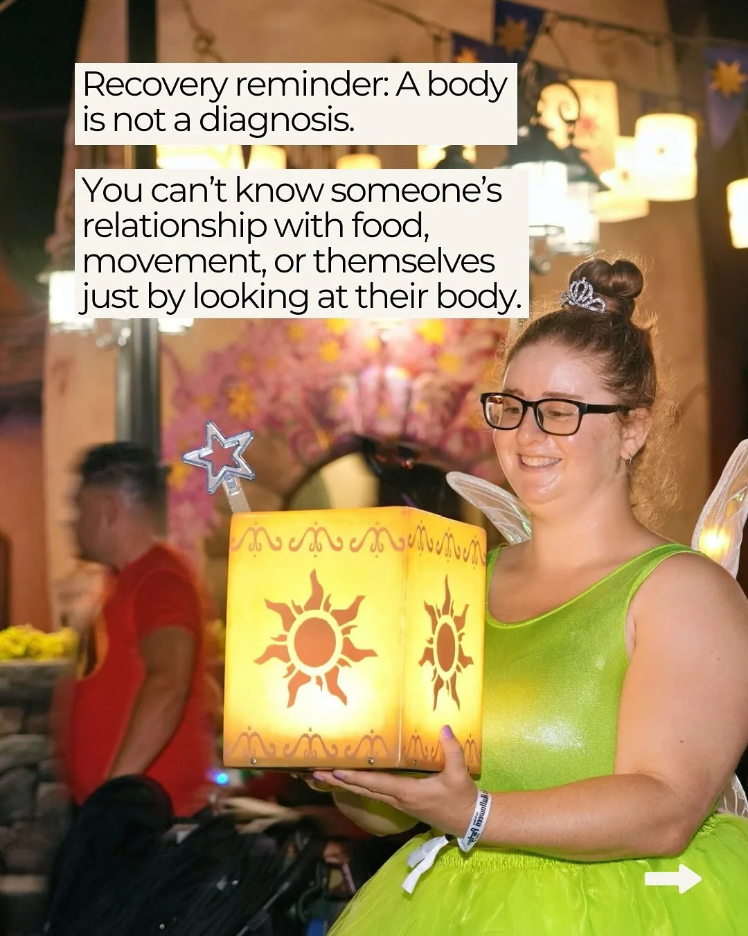 A body is not a diagnosis.

It&rsquo;s easy to make assumptions when we see someone&rsquo;s body, to think a thin body must mean struggle, or that a larger body must mean unhealthy. 

But the truth is, bodies are far more complex than that.

Some peo