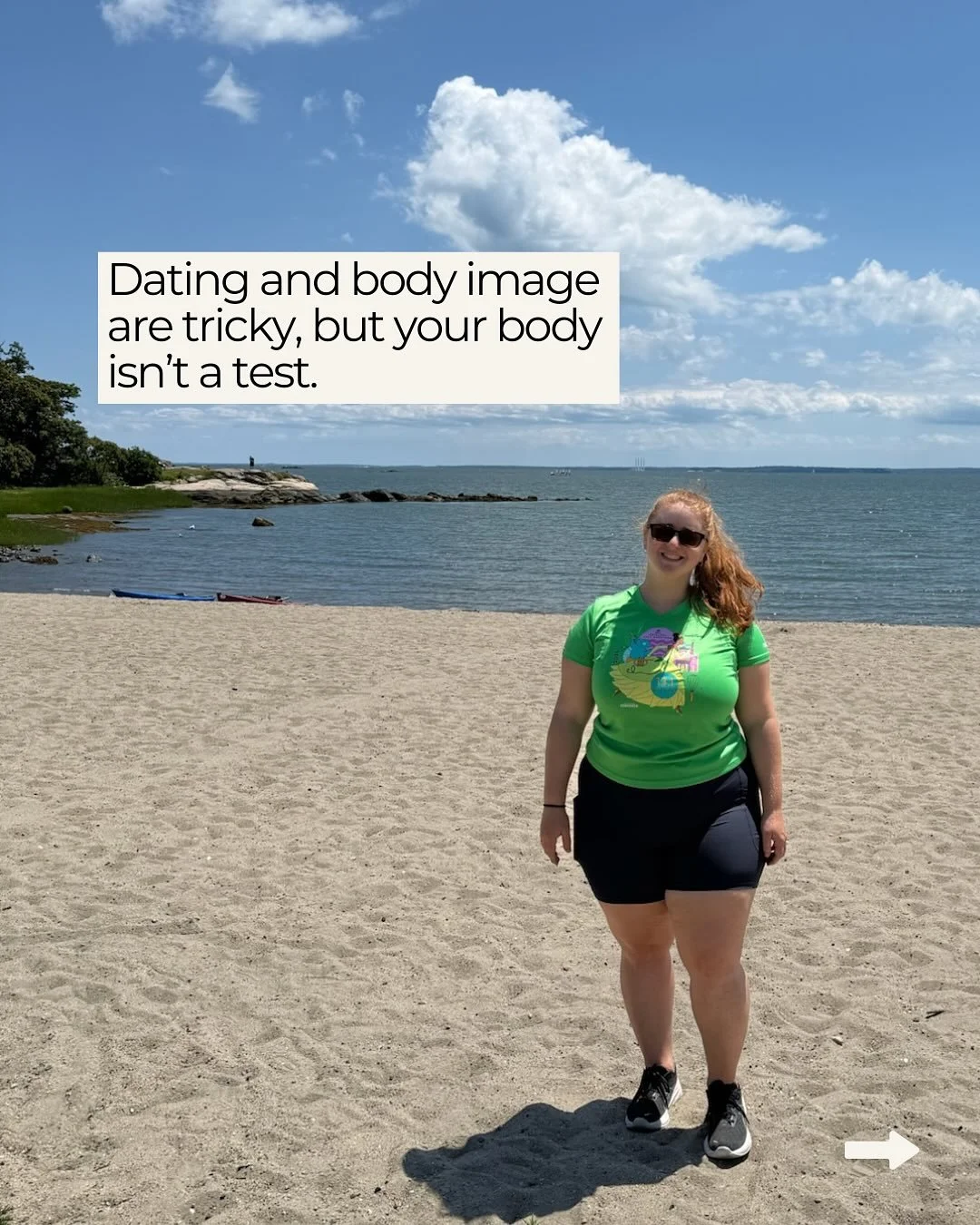 Dating in a body-obsessed world is hard, but here&rsquo;s the truth: your body isn&rsquo;t a test.

Attraction is subjective, and your size or shape doesn&rsquo;t determine your worth or lovability. 

Some people love curves, some people love thinnes