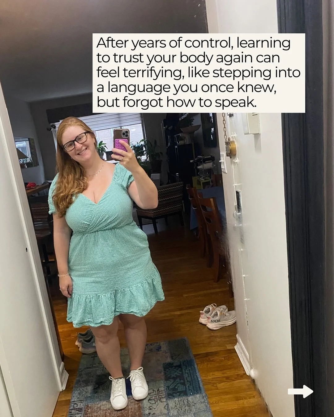 When you&rsquo;ve spent years trying to control your body, trust doesn&rsquo;t come back overnight.

It&rsquo;s a relationship, one that&rsquo;s been broken, bruised, and misunderstood. 

And like any relationship, it heals slowly through care and co