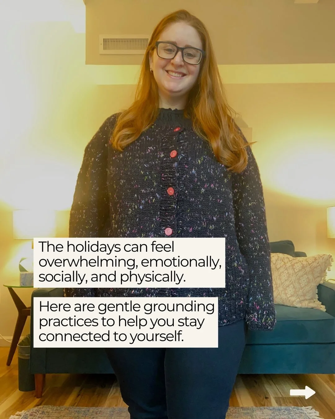 The holidays can stir up sensory overwhelm, food anxiety, old memories, and family dynamics, all at the same time. 

Grounding doesn&rsquo;t have to be complicated!

Small, intentional practices can make your body feel safer and help you stay connect