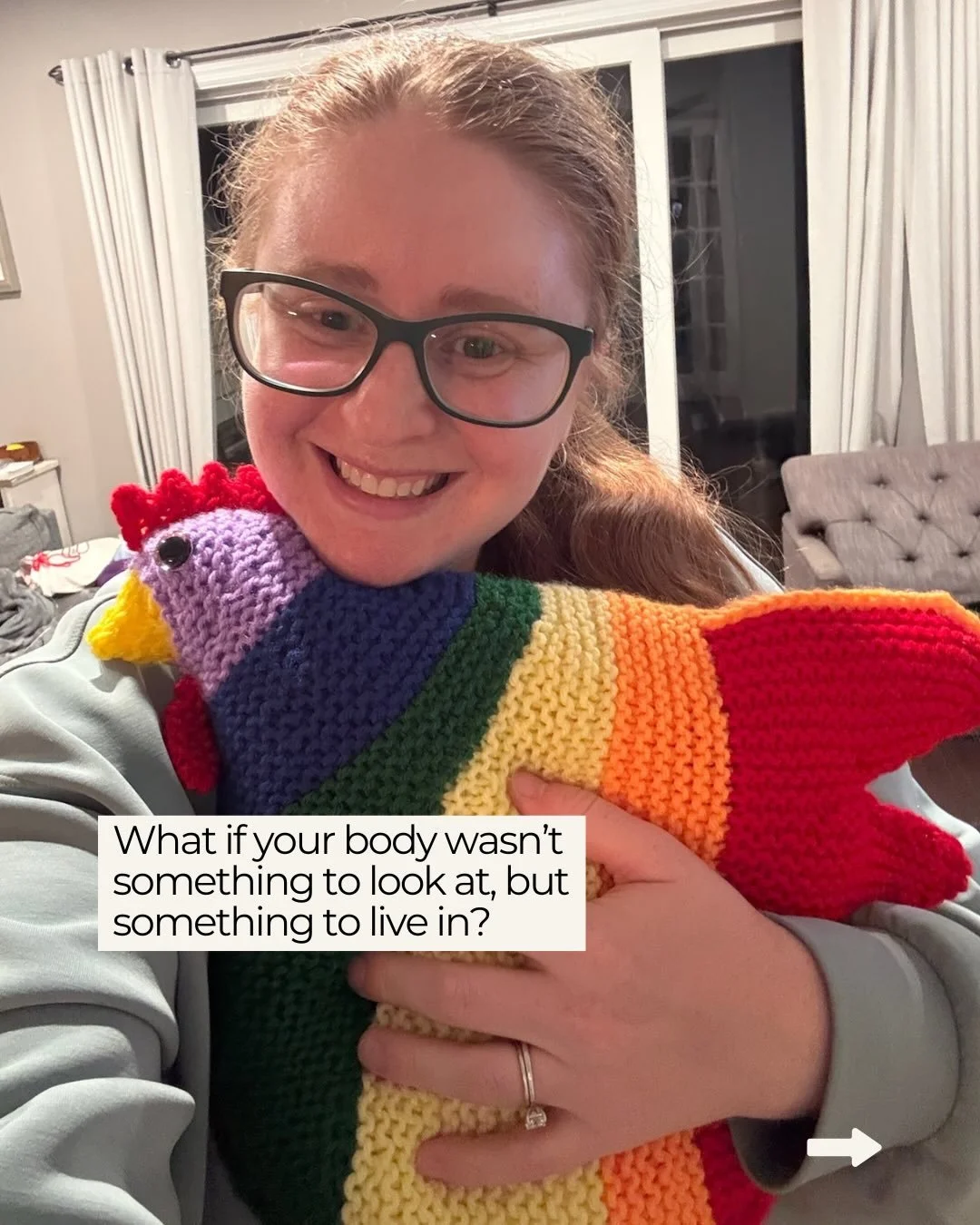 People are living in their bodies like they're outside of them, constantly evaluating, adjusting, and trying to make them more acceptable to look at.

That kind of awareness isn't connection. It's surveillance. 

It keeps you disconnected from what y