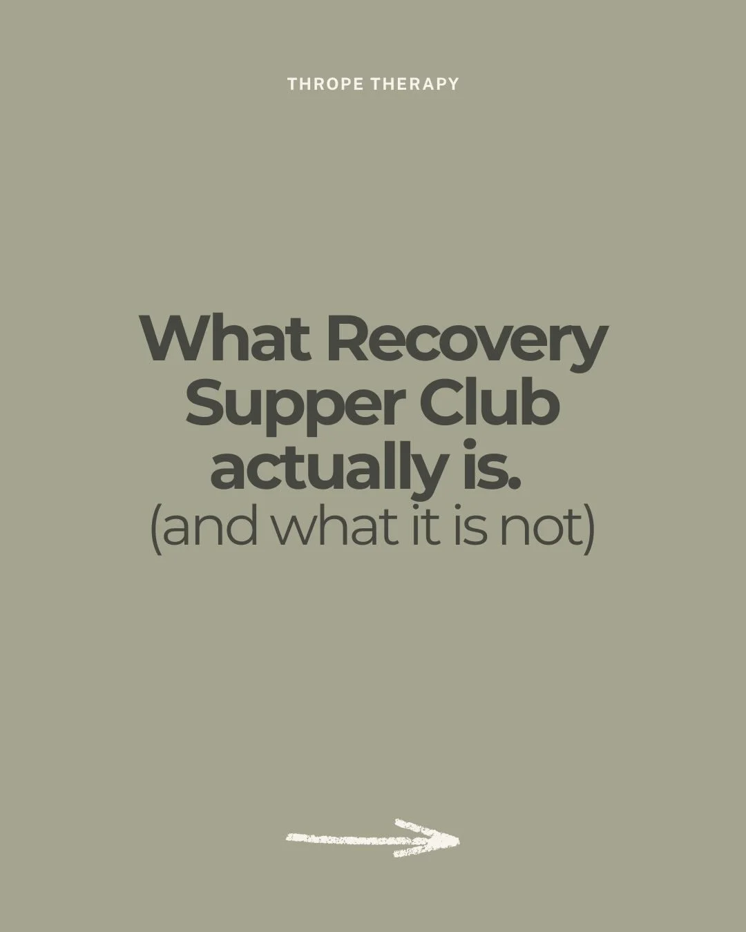 The Recovery Supper Club is not what most people expect when they first hear about it. Swipe to find out what it actually is.

Join us on Thursday April 24th for our next in-person dinner in Manhattan! 

We can&rsquo;t wait to share a cozy meal with 
