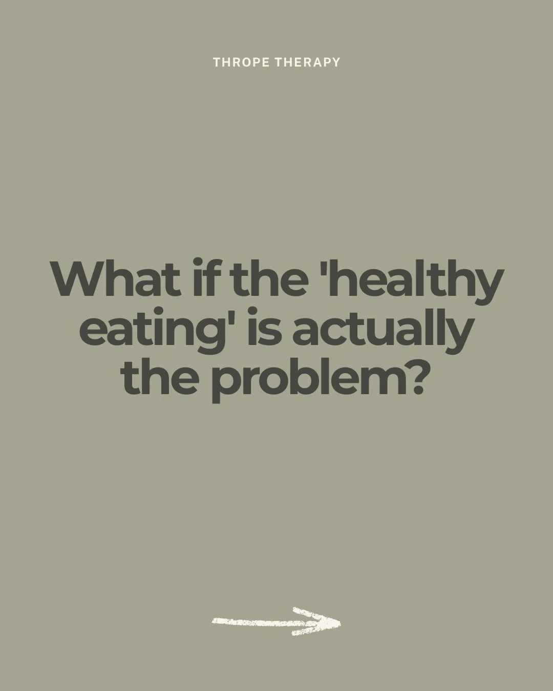 When healthy eating really just means disordered  eating.

We hear from our clients all the time that they are exhausted and want to give up the food noise in their head.

Orthorexia can be a huge factor in food noise. 

Reducing food noise comes fro