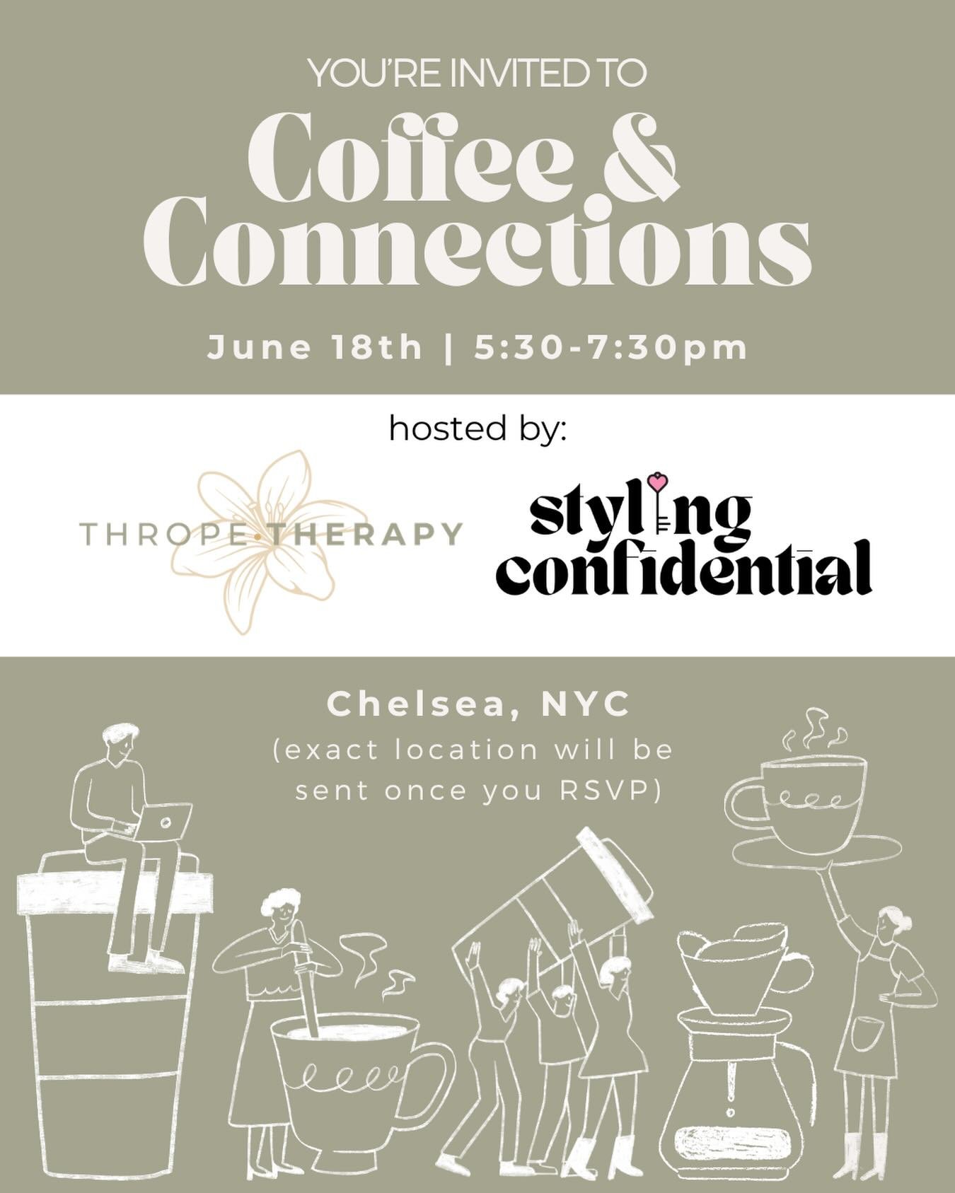 Looking to connect with like-minded professionals in the wellness space?

Join us on June 18th from 5:30&ndash;7:30 PM in NYC for an evening of conversation, connection, and community!

Hosted by Lily (eating disorder therapist) and Nicole (personal 