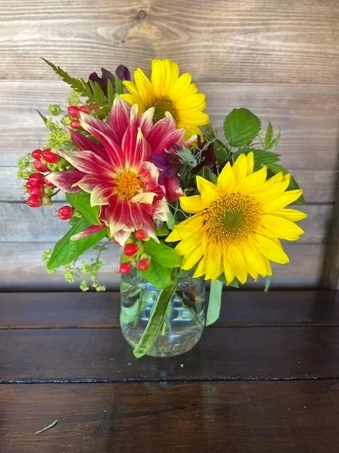 Jam Jar Posy