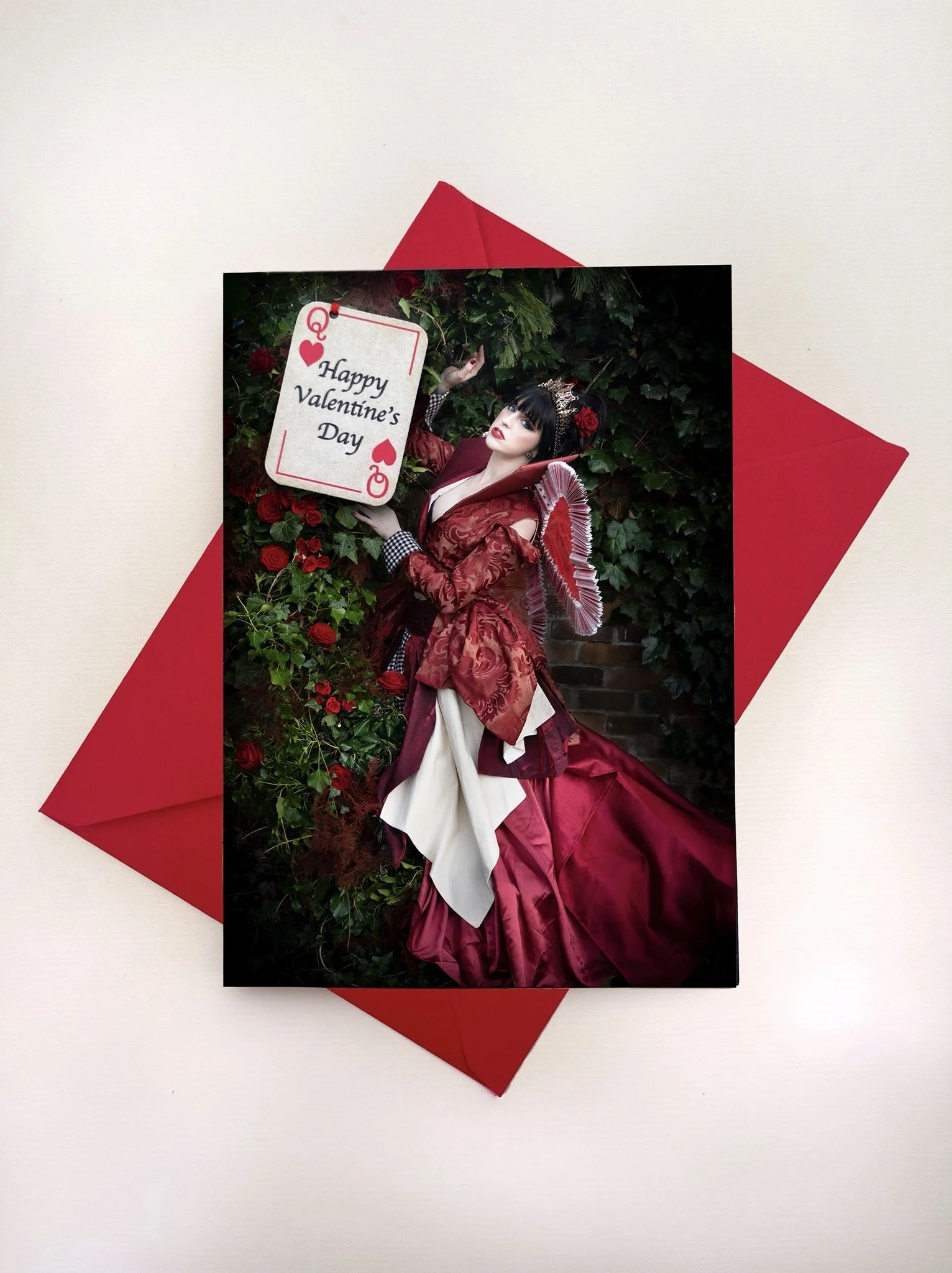 Queen of Hearts Card.