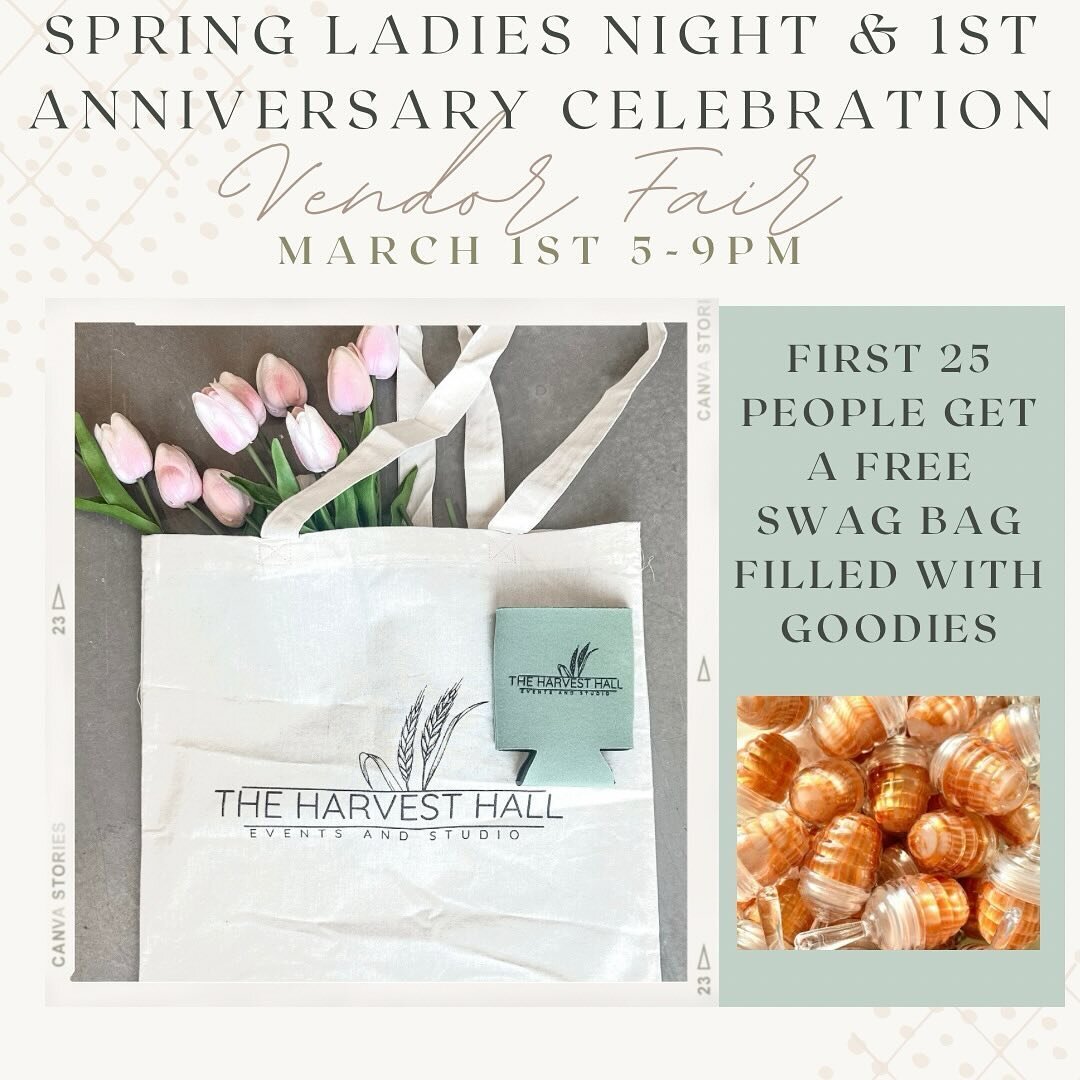 SNEAK PEEK👀 SWAG BAGS TO THE FIRST 25 PEOPLE!! This bag will be filled with goodies from each vendor! We cannot wait to celebrate with you! 
See you all March 1st @5pm! 

Vendors: 
@luminous_essentials 
@buffalogalzhatbar 
@unhingedlifestyleboutique