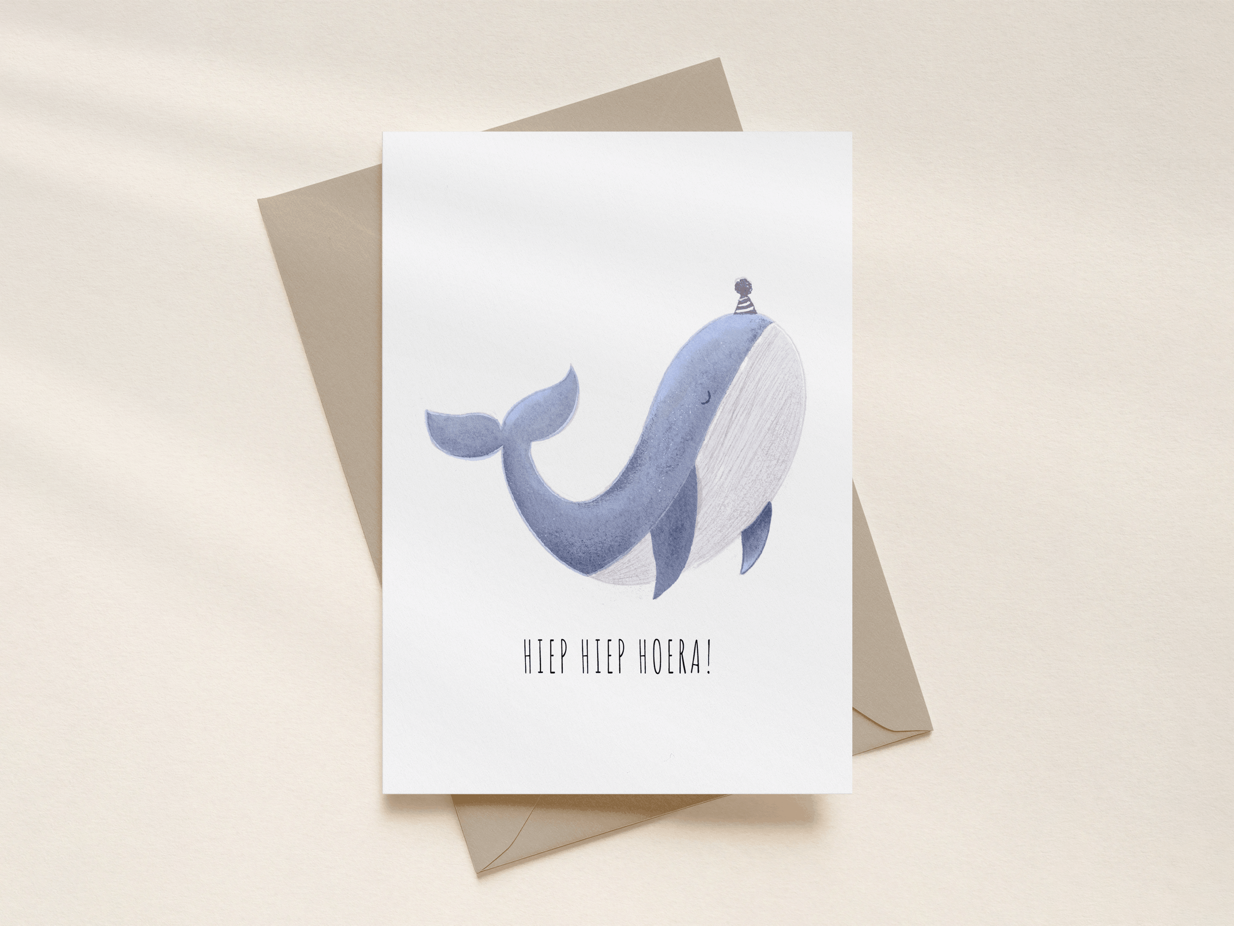 Wenskaart walvis