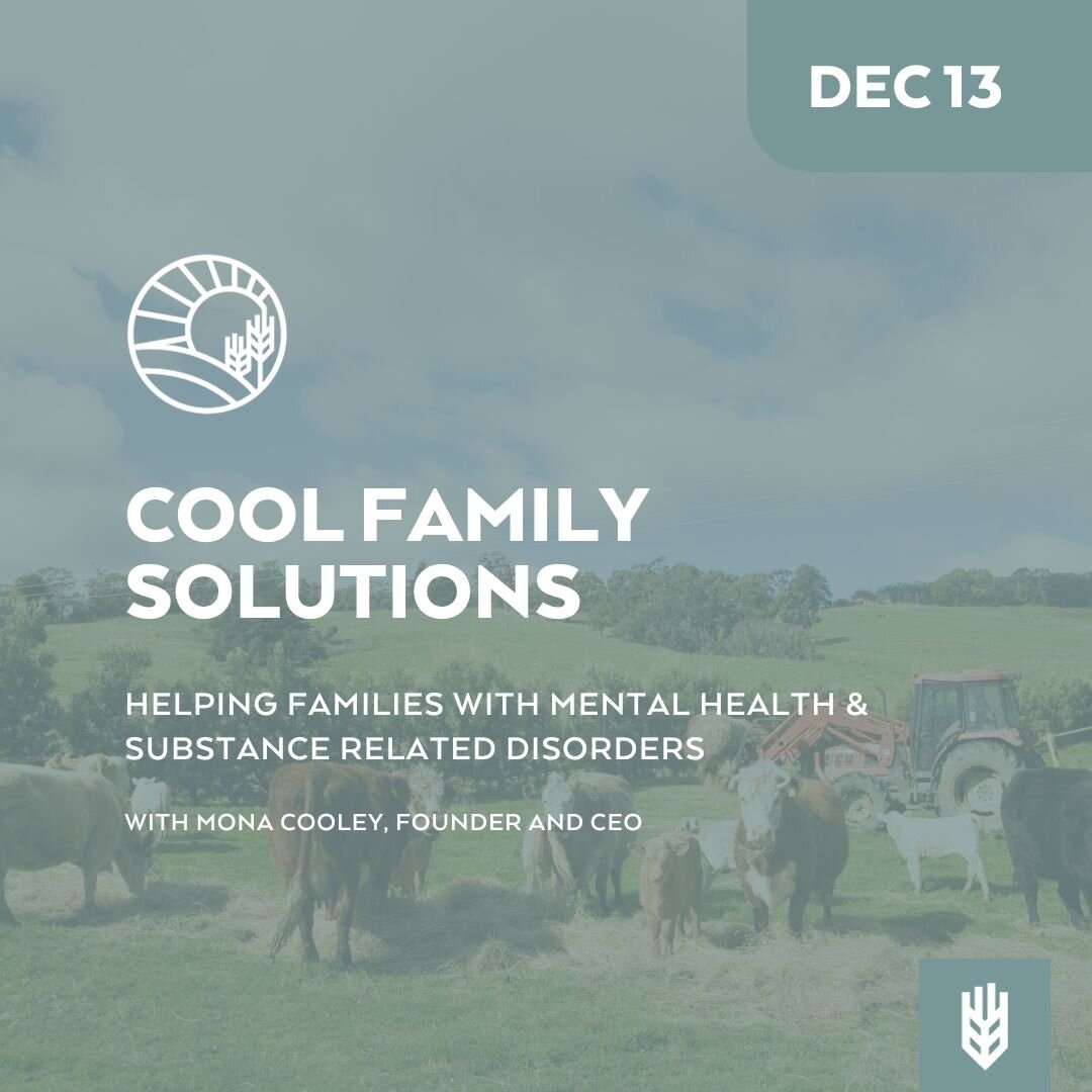 AgKnow is pleased to present Mona Cooley of Cool Family Solutions as she discusses their &ldquo;Families Helping Families&rdquo; course next week on Wednesday, December 13th. ⁠
⁠
This is a 10-week accredited course delivered virtually that has been r