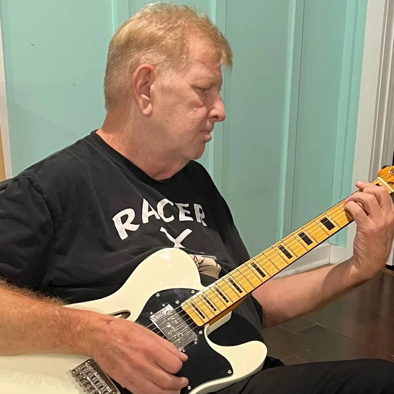 Guitar student during lesson at Lafayette School of Guitar
