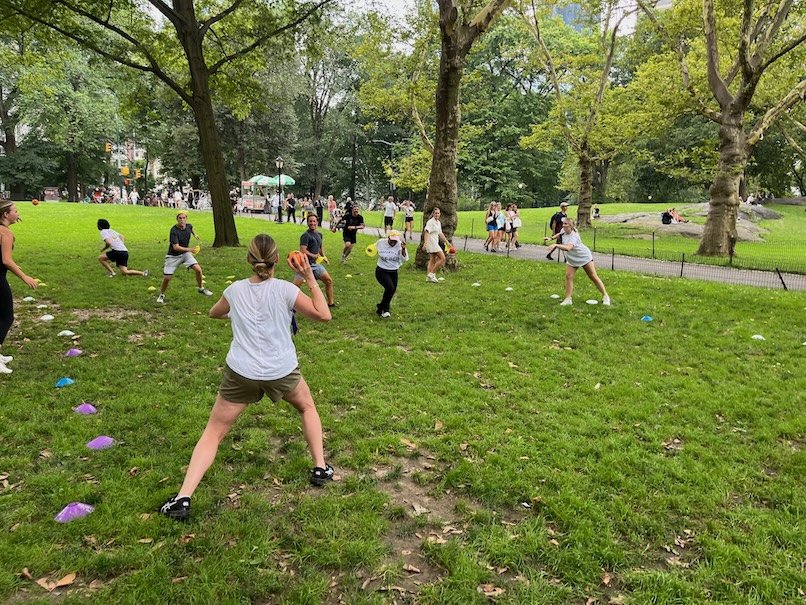 Benchball in Central Park
