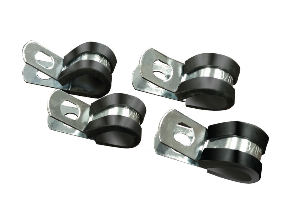 Rubber Cushion Steel Cable Clamps — Izzy Industries