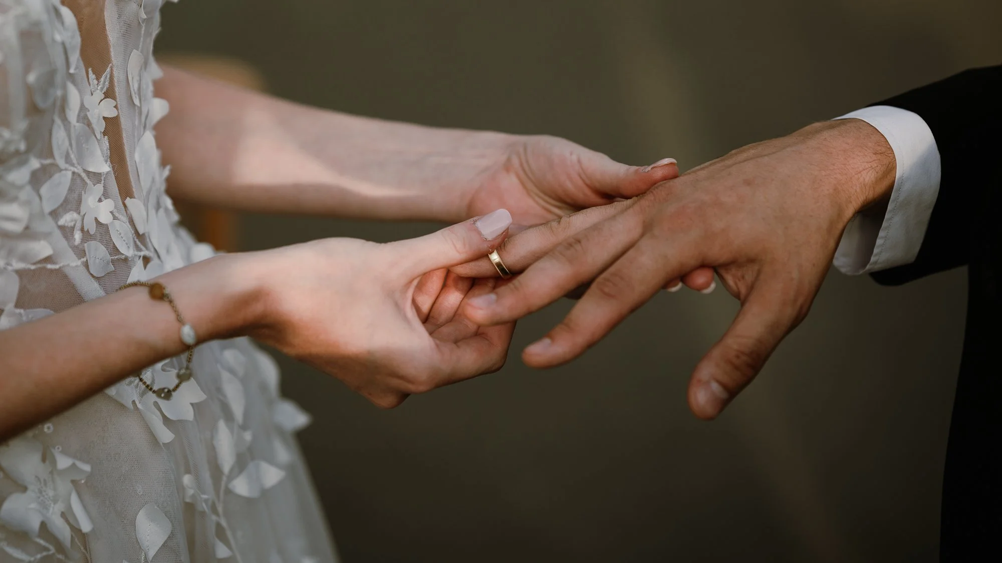 Hochzeit Brautpaar Ringtausch