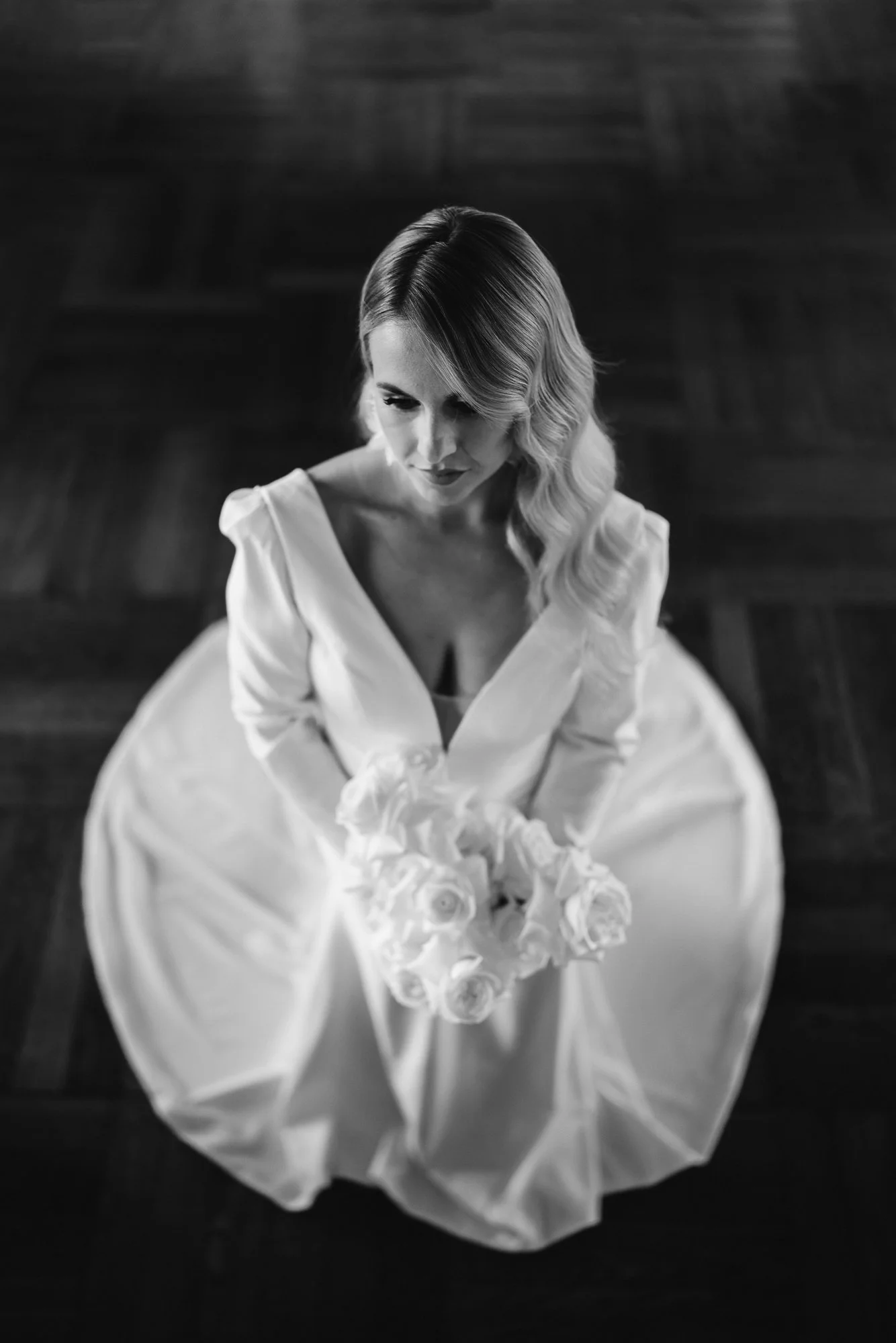 Hochzeit Brautpaar Braut Brautkleid Bouquet Blumenstrauss