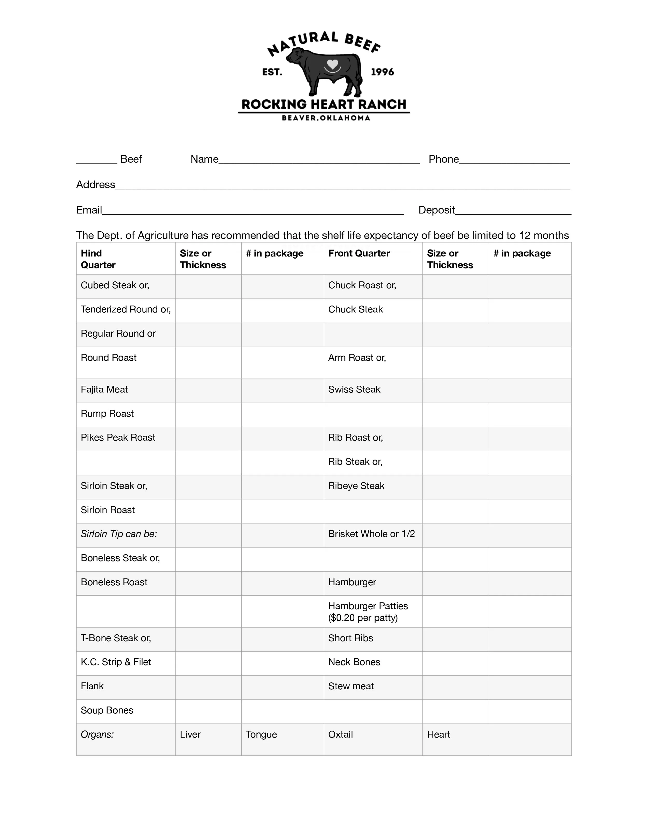 Customizable Cut Sheet Planner