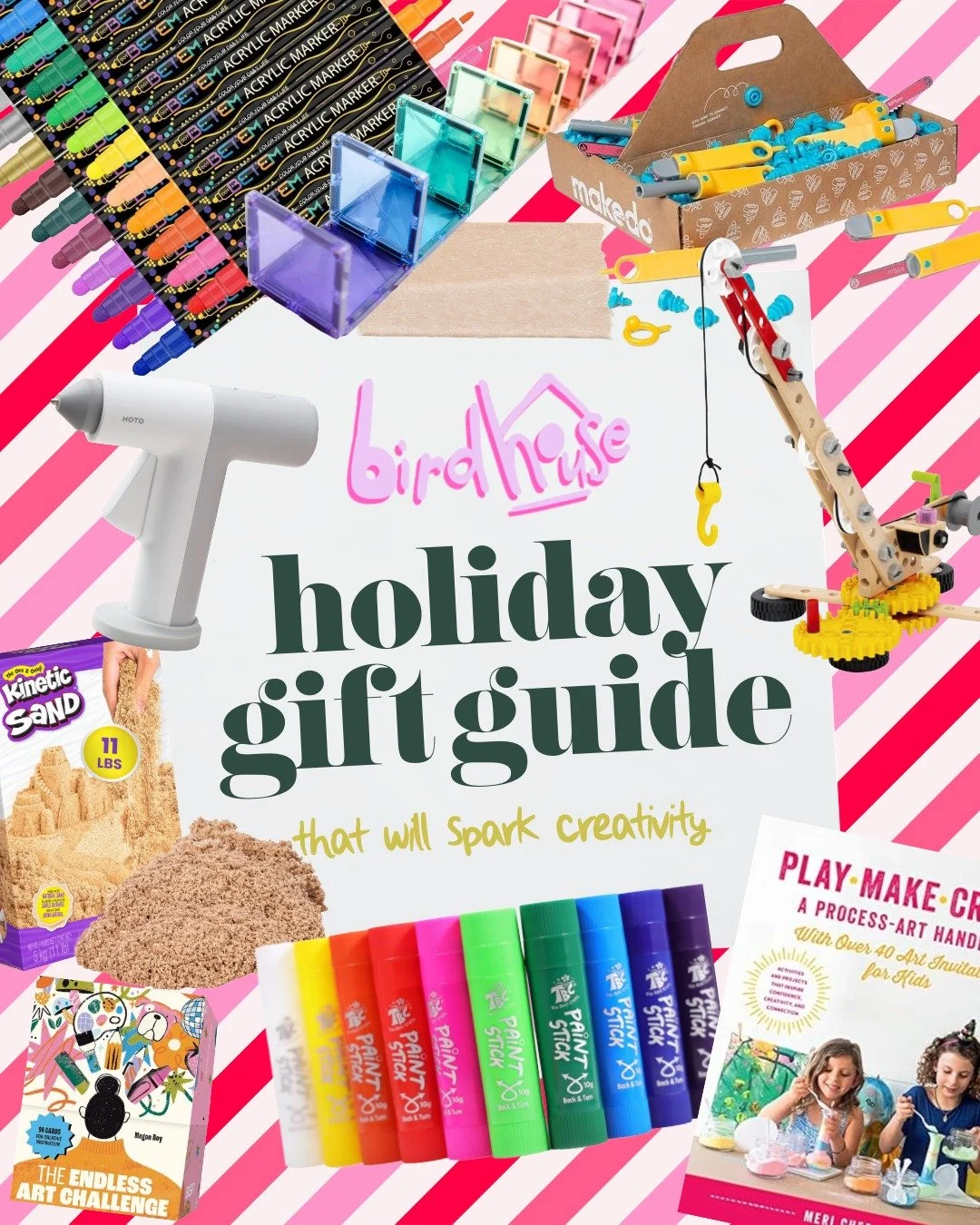✨ The Birdhouse Holiday Gift Guide is here! A colourful lineup of maker-tested and approved gifts for every age 👏

Warning: this gift guide may spark major creativity, sudden crafting sessions, and an unstoppable urge to make things out of cardboard