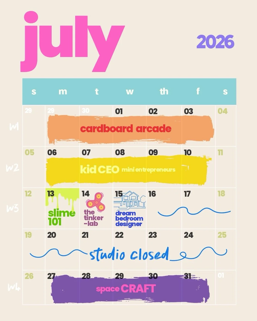 Summer Camp registration is OPEN! ☀️ and spots are filling up fast! Get yours now @ birdhousecrrativestudio.com ✌️