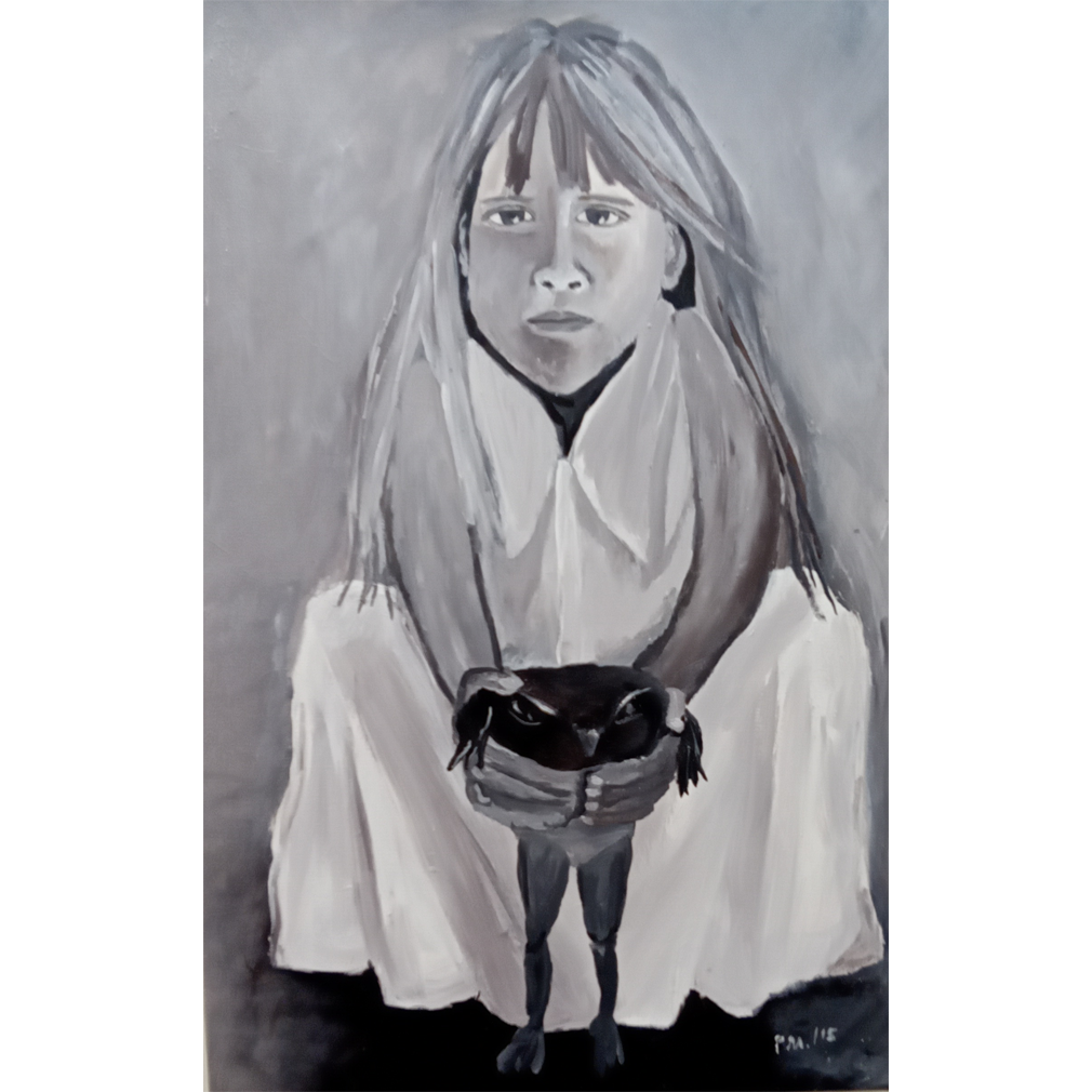 Girl With Frog - Patricia McAdial