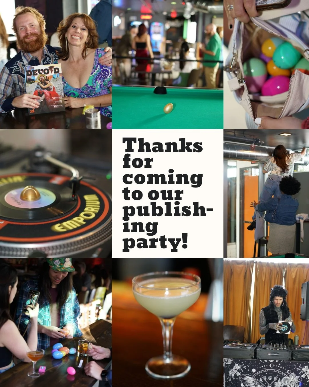Thank you for coming to our Publishing Party 🎉 We had so much fun celebrating all the hard work that went into this issue!

Huge thanks to @jiveturkeydive for hosting us and @night.weapons for curating the vibe 🤌🏻 All the love to our contributors: